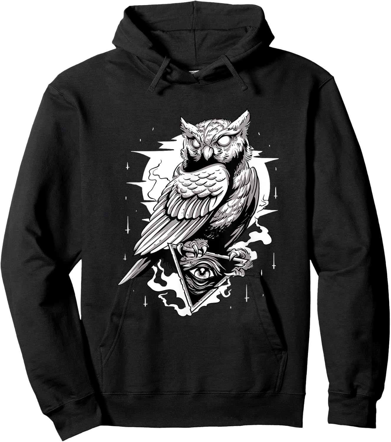 Owl Pyramid Secret Illuminati Owl Conspiracy Shirt Hoodie - Hoodie | Black