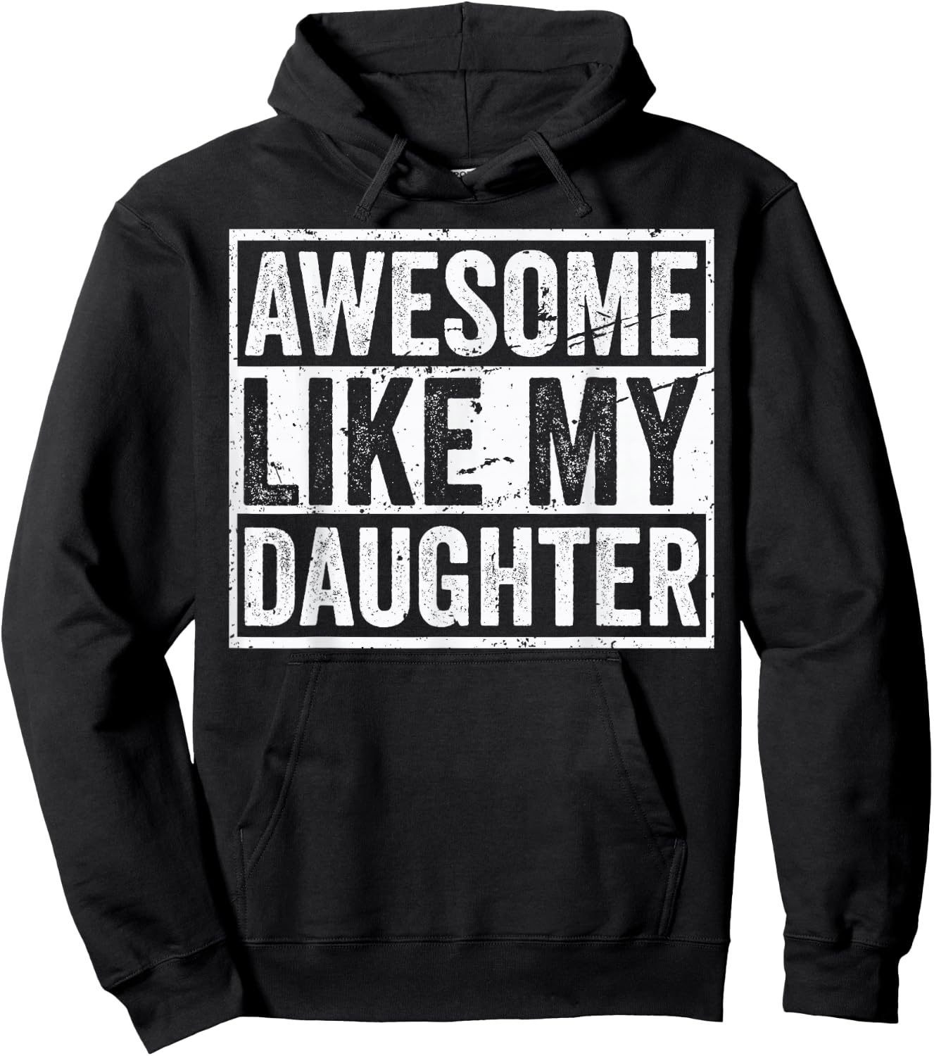 Awesome Like My Daughters Funny Mom Dad Outfit from Daughter Hoodie - Hoodie | Black