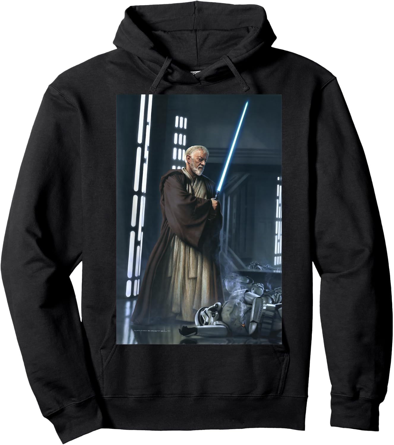 Star Wars Obi-Wan Kenobi Lightsaber Picture Graphic Hoodie - Hoodie | Black