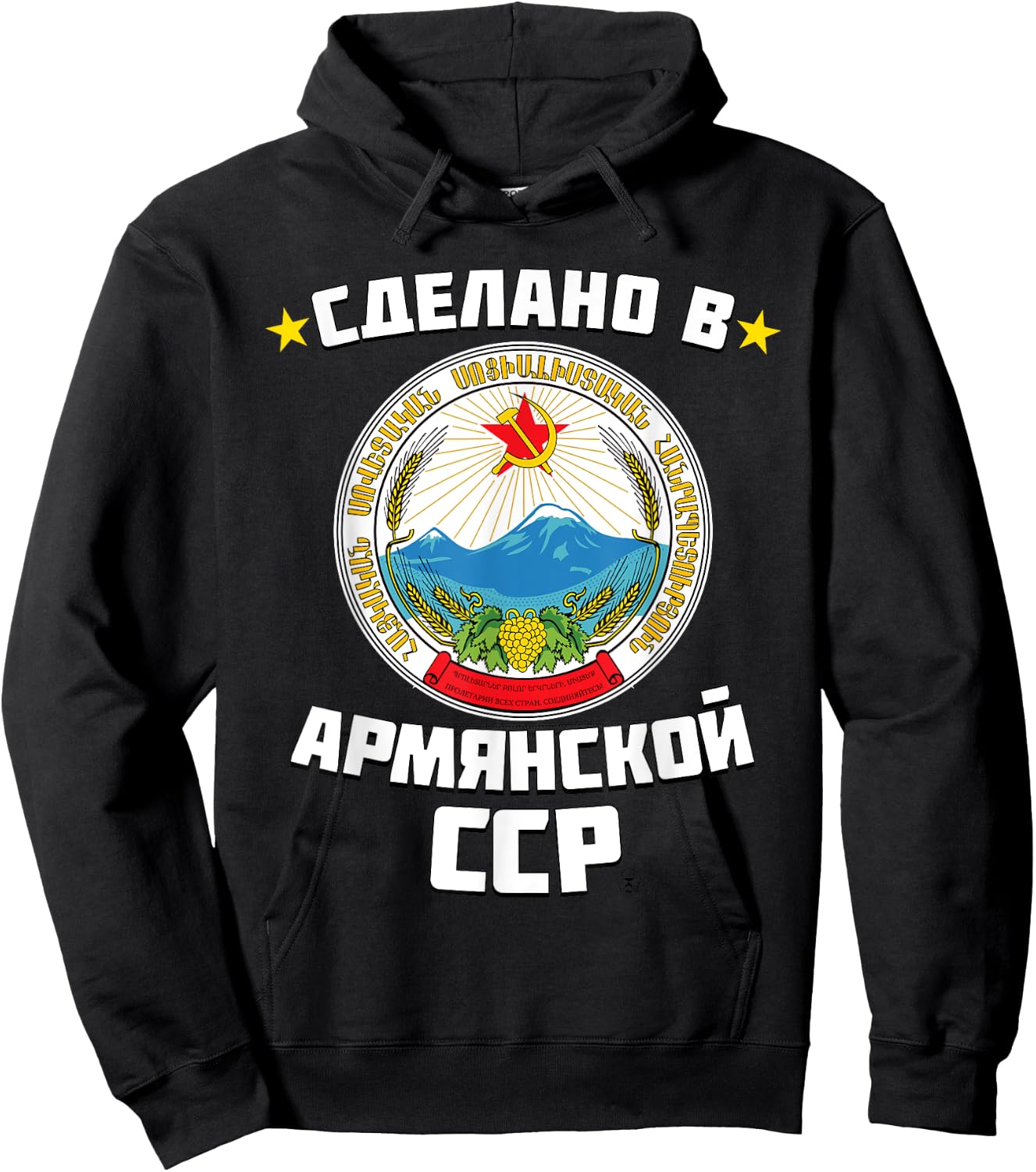 Armenian Soviet Socialist Republic Born in Soviet Armenia Hoodie - Hoodie | Black
