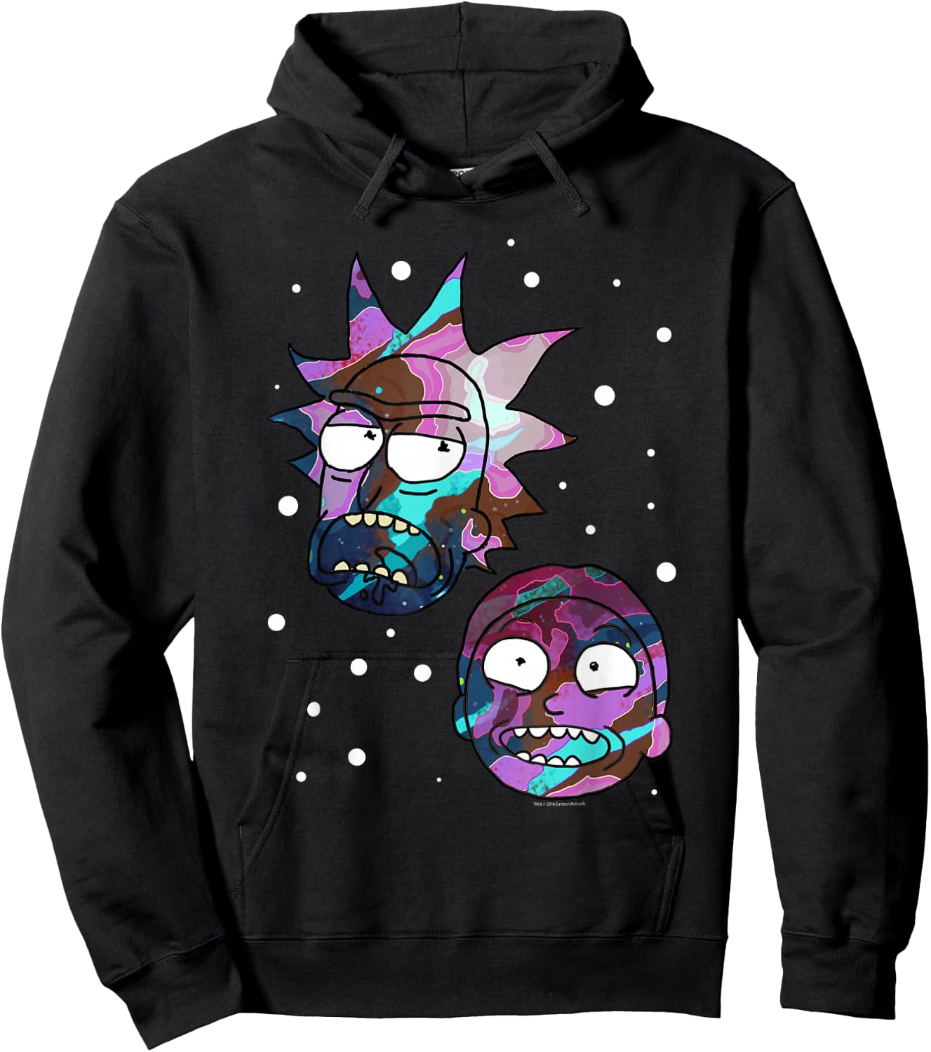 Rick and Morty Space Heads Hoodie - Hoodie | Black