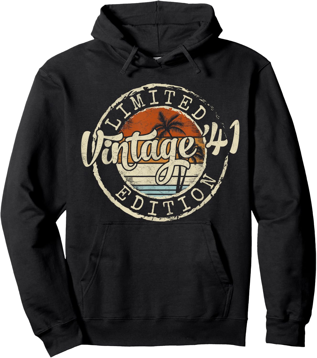 Vintage 1941 84th Birthday Gifts Women 84 Year Old Hoodie - Hoodie | Black