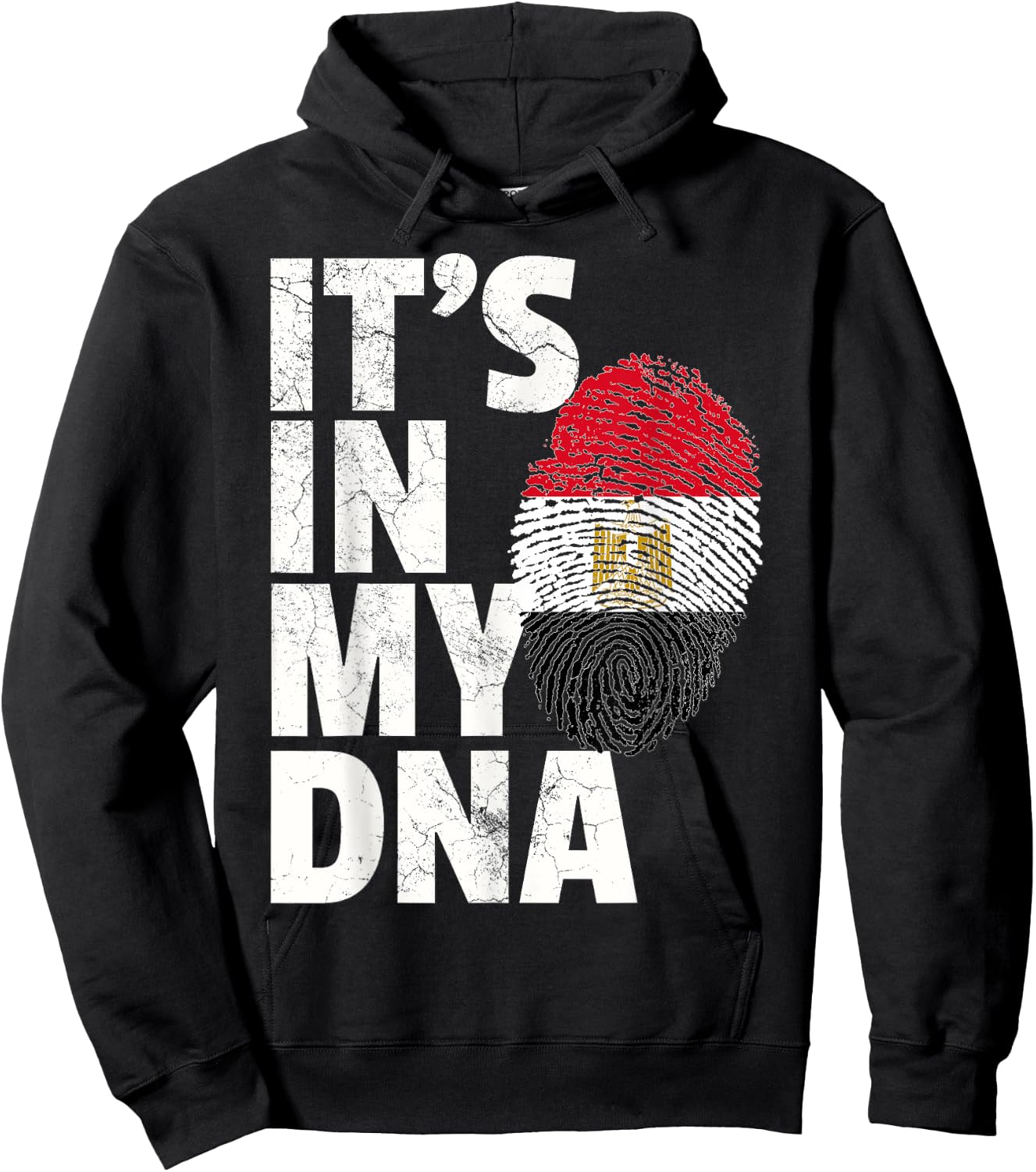 IT'S IN MY DNA Egypt Egyptian Flag Men Women Kids Gift Hoodie - Hoodie | Black