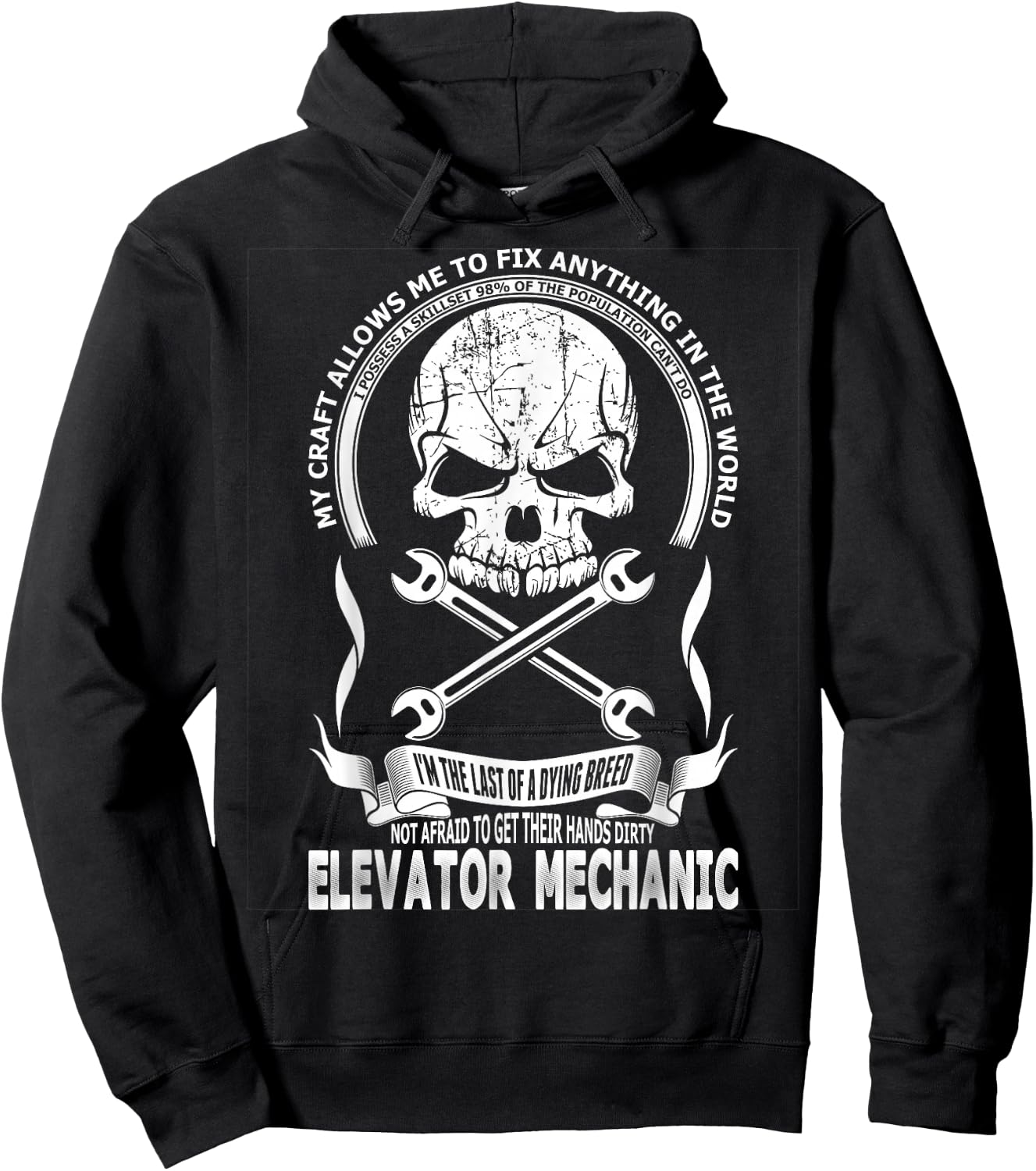 Elevator Mechanic Hoodie - Hoodie | Black