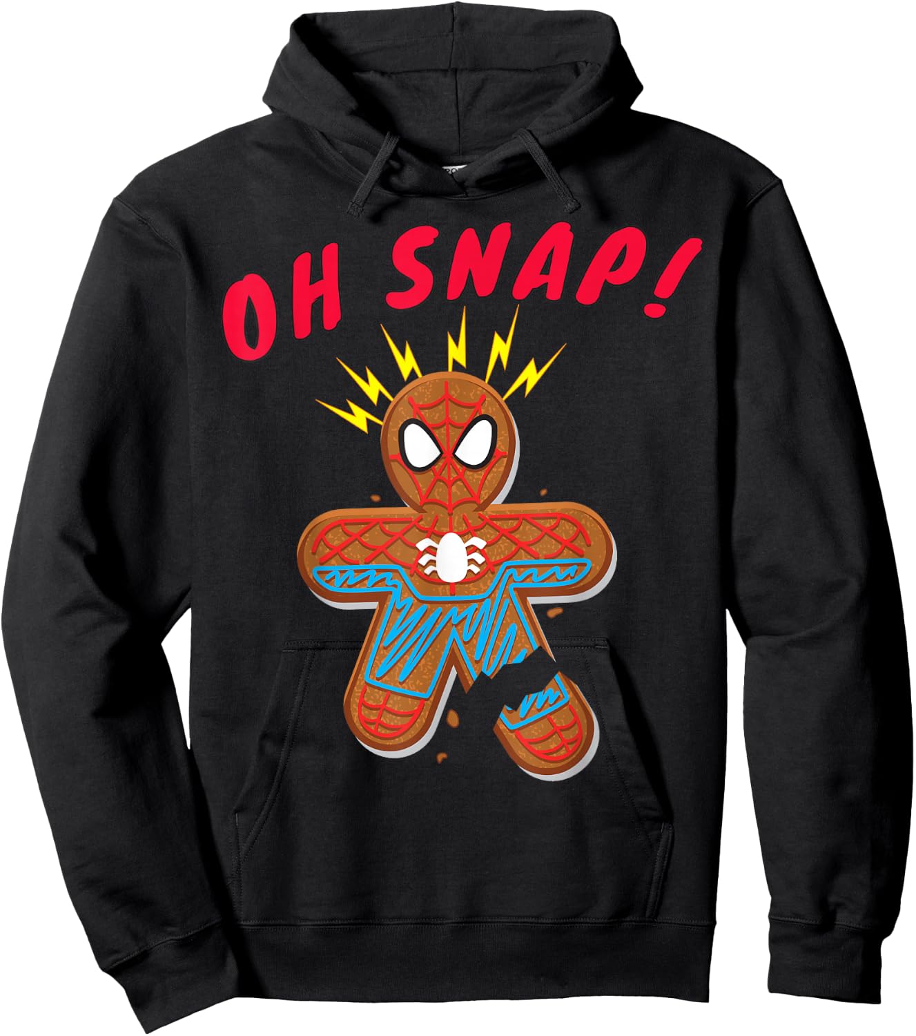 Marvel Spider-Man Oh Snap Gingerbread Cookie Hoodie - Hoodie | Black