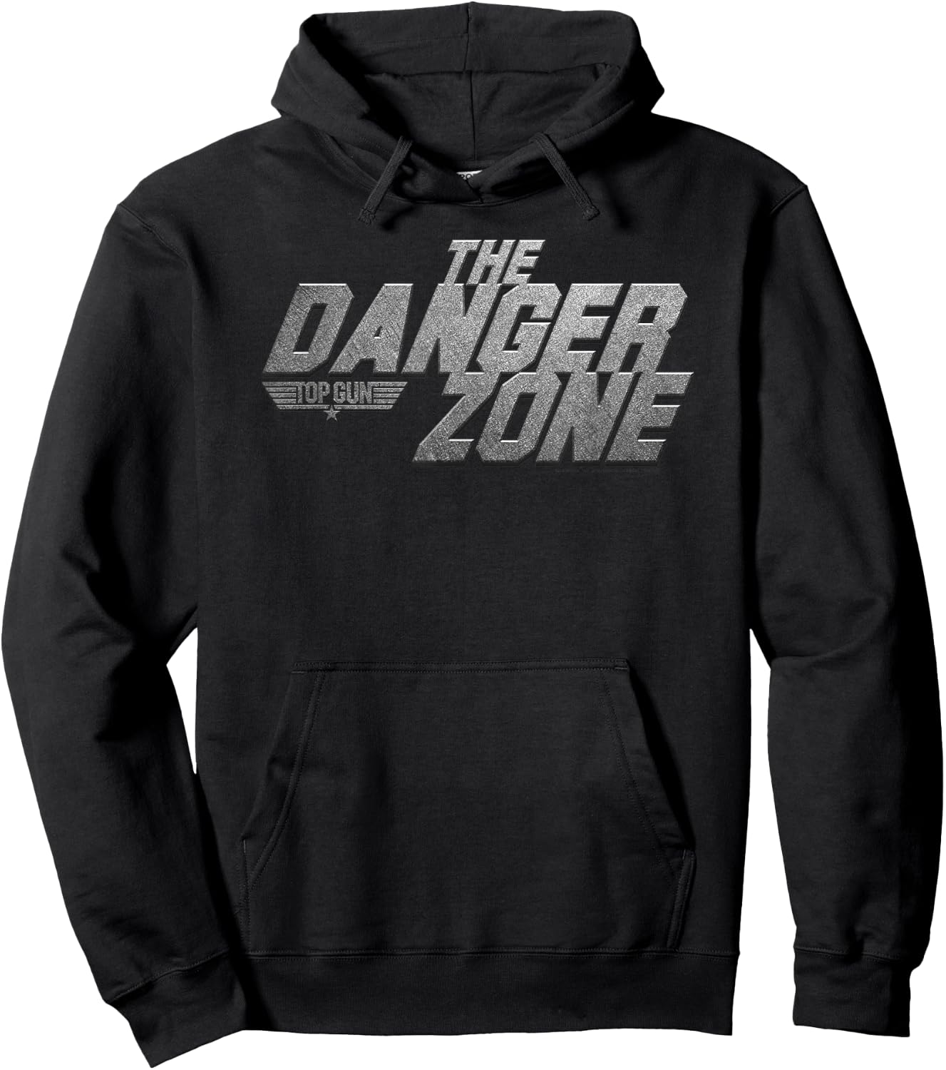 Top Gun Metallic Danger Zone Action Movie Hoodie - Hoodie | Black
