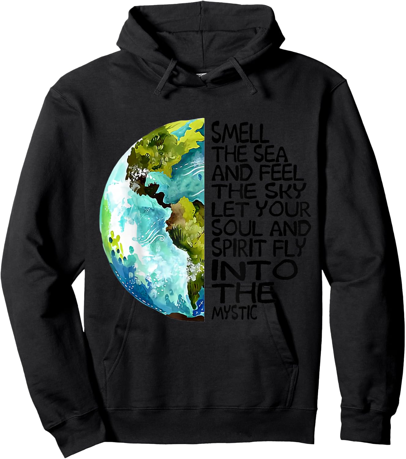 Smell The Sea and Feel The Sky Let Your Soul Hoodie - Hoodie | Black