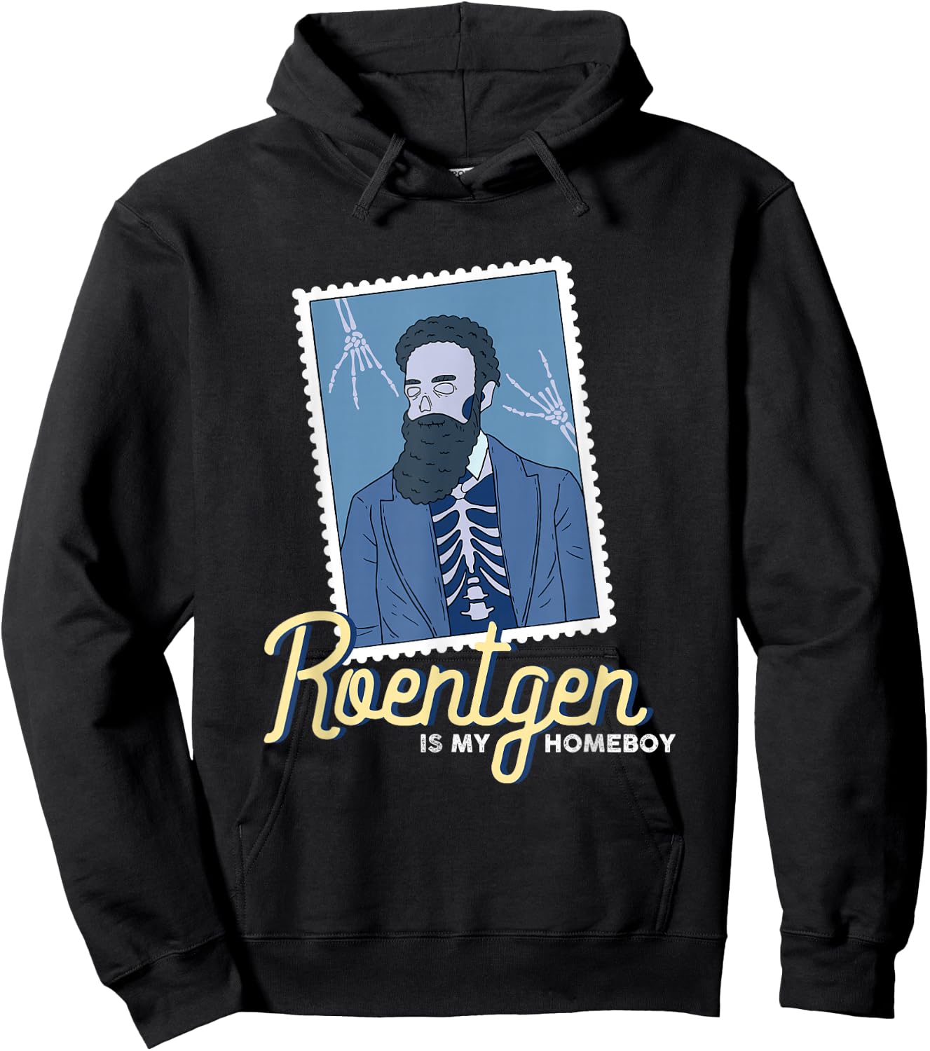 Roentgen Is My Homeboy Xray Tech Radiology Rad Tech Medical Hoodie - Hoodie | Black
