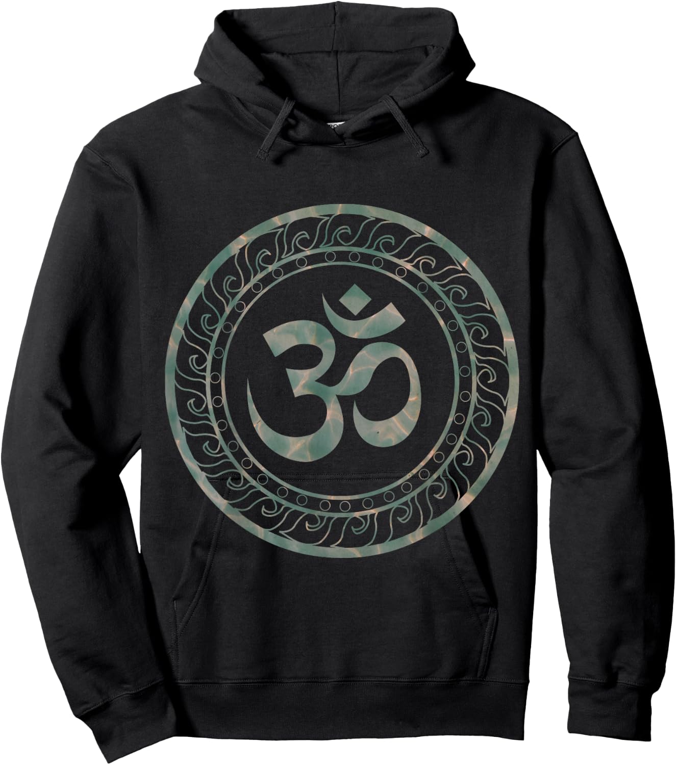Om Ohm Aum Symbol Spiritual Yoga Hoodie - Hoodie | Black