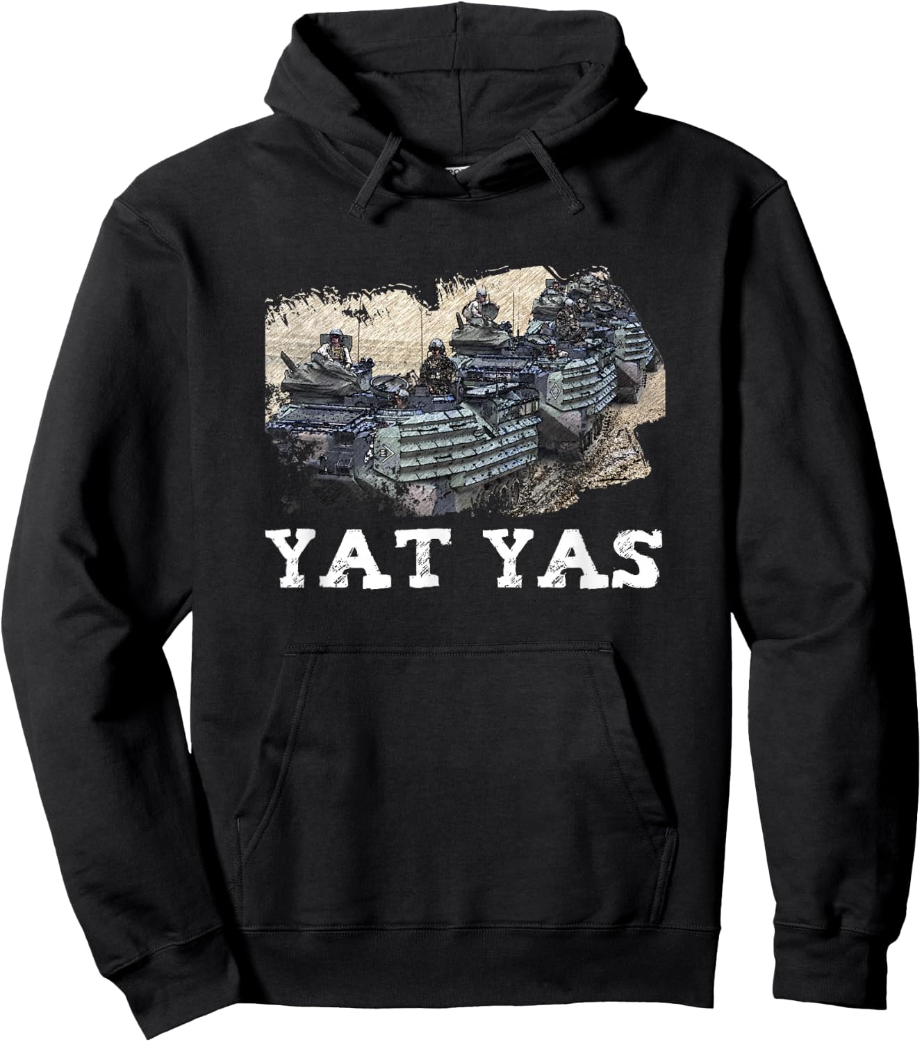 YAT YAS Shirt AAV Crewman Hoodie - Hoodie | Black