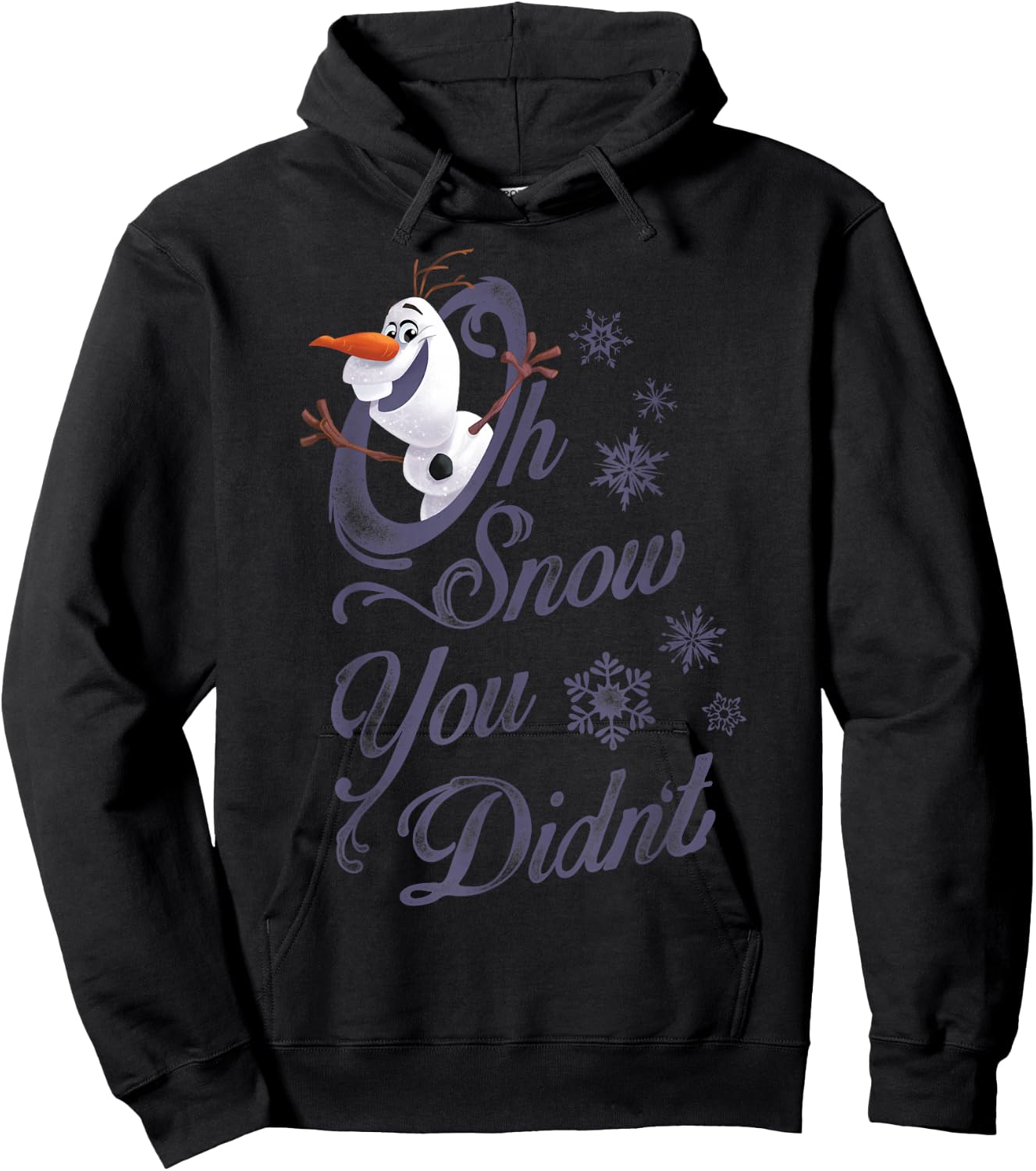 Disney Frozen Olaf Oh Snow You Didn't Graphic Hoodie - Hoodie | Black