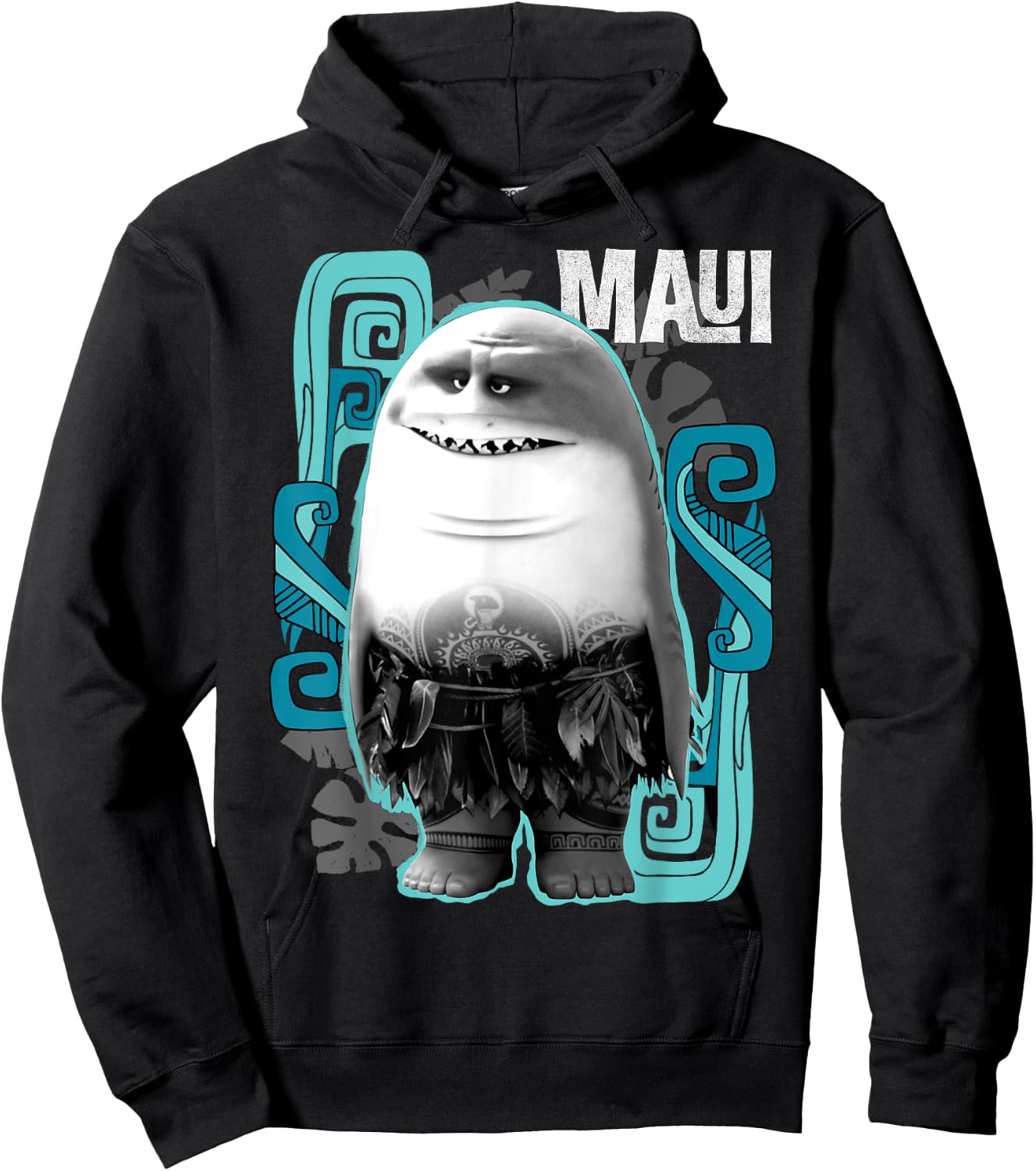 Disney Moana Maui Half Shark Hoodie - Hoodie | Black