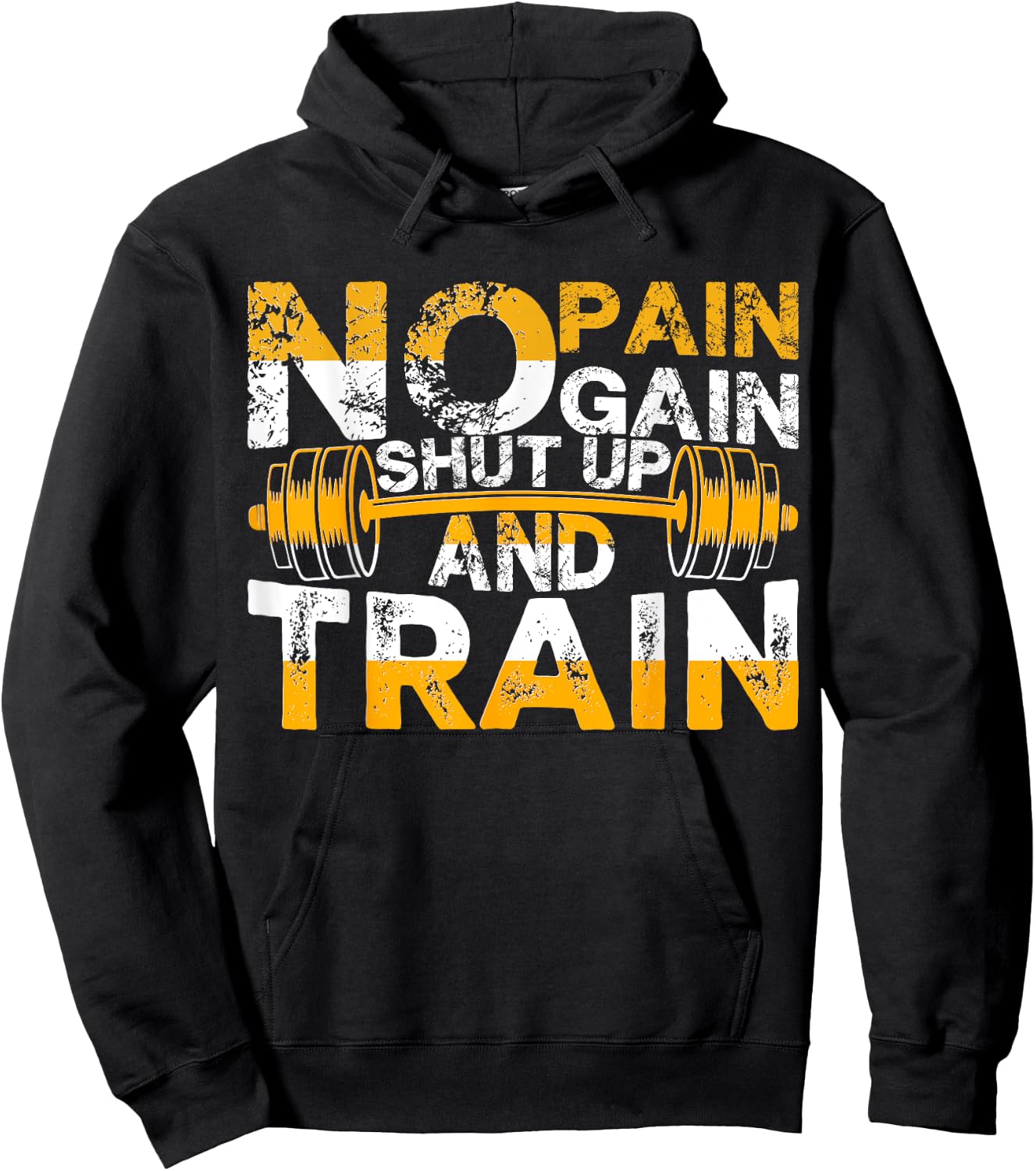 Funny Gym Workout Fitness Bodybuilding Sports Weightlifters Hoodie - Hoodie | Black