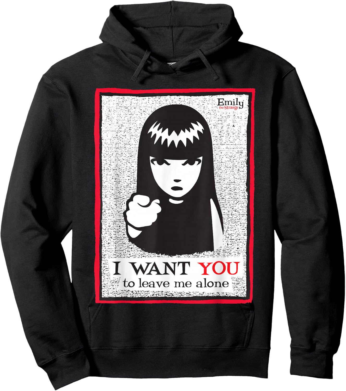 Emily The Strange I want You To Leave Me Alone Hoodie - Hoodie | Black