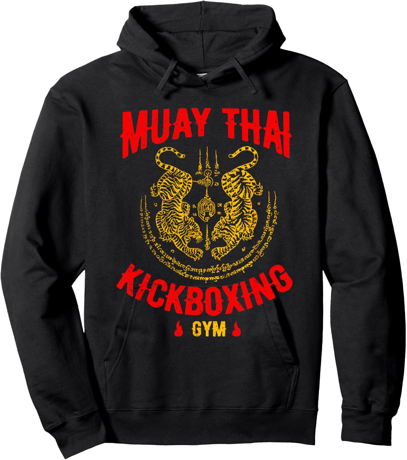 Tiger Muay Thai Kickboxing Gym MMA Training Gift Hoodie - Hoodie | Black