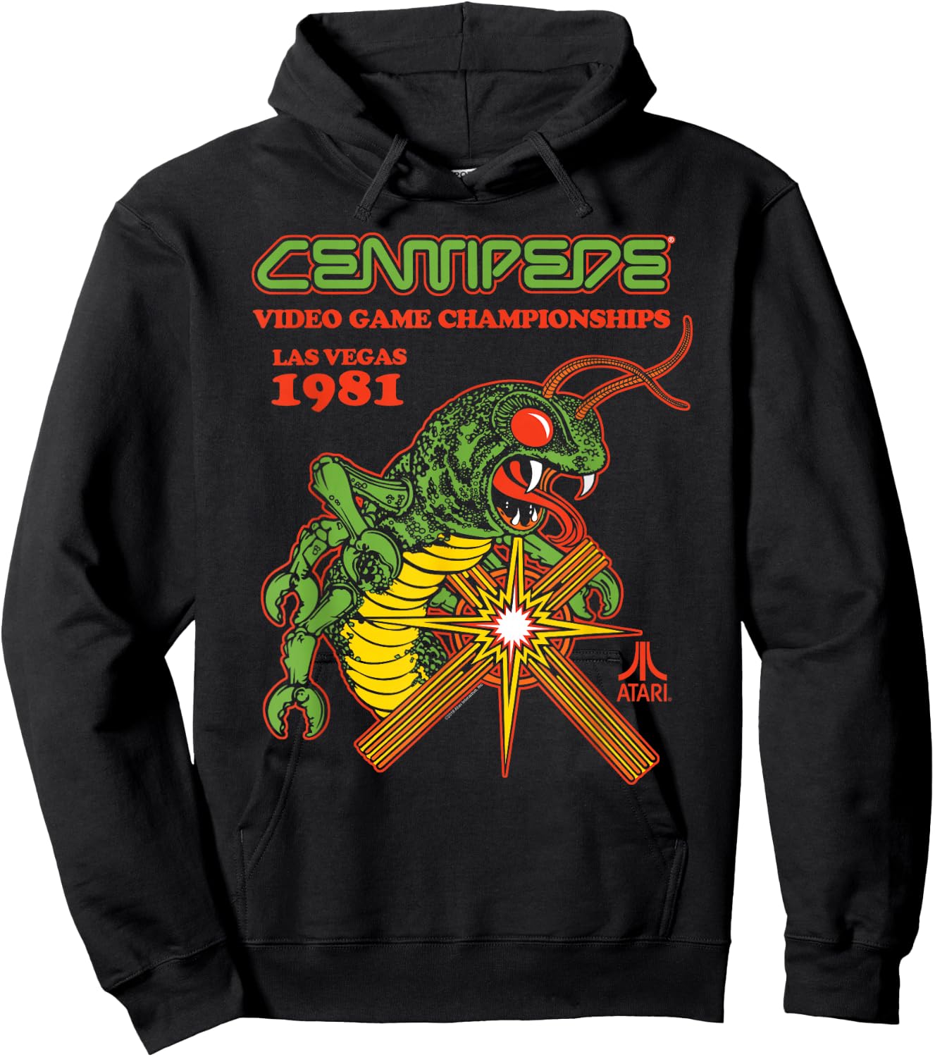 ATARI Centipede State Champ Las Vegas 1982 Hoodie - Hoodie | Black
