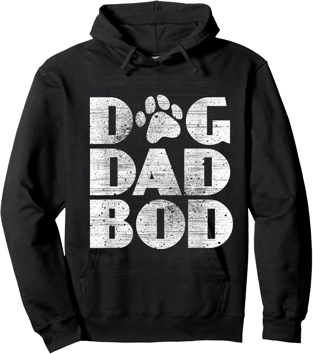 Funny Pet Owner Fitness Dog Dad Bod Shirt Hoodie - Hoodie | Black