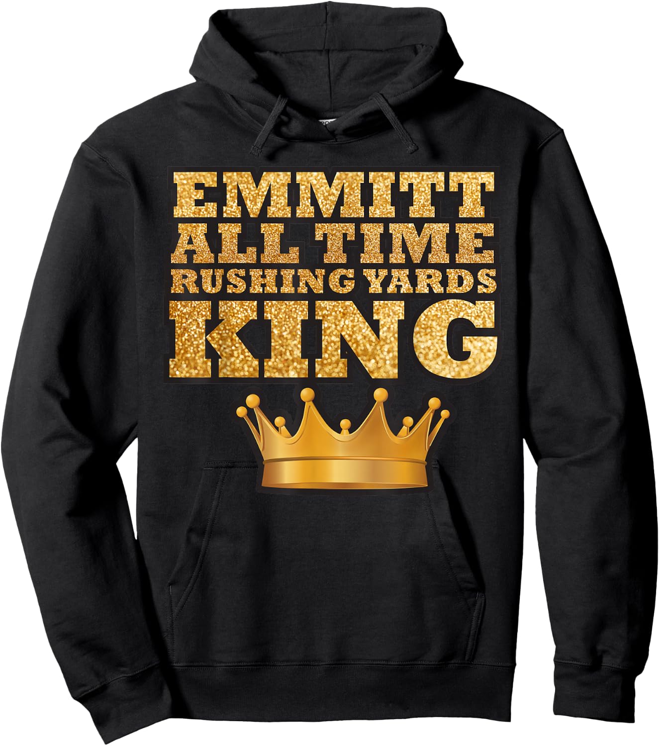 Smith All Time Rushing Yards King Apparel Hoodie - Hoodie | Black