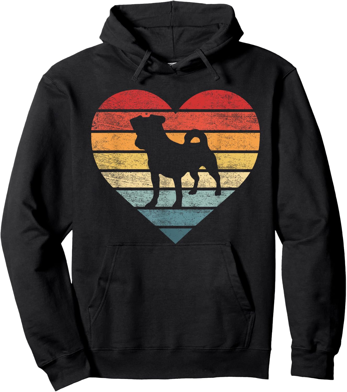 Jack Russell Lover Owner Gifts Retro Sunset Dog Mom Dad Hoodie - Hoodie | Black