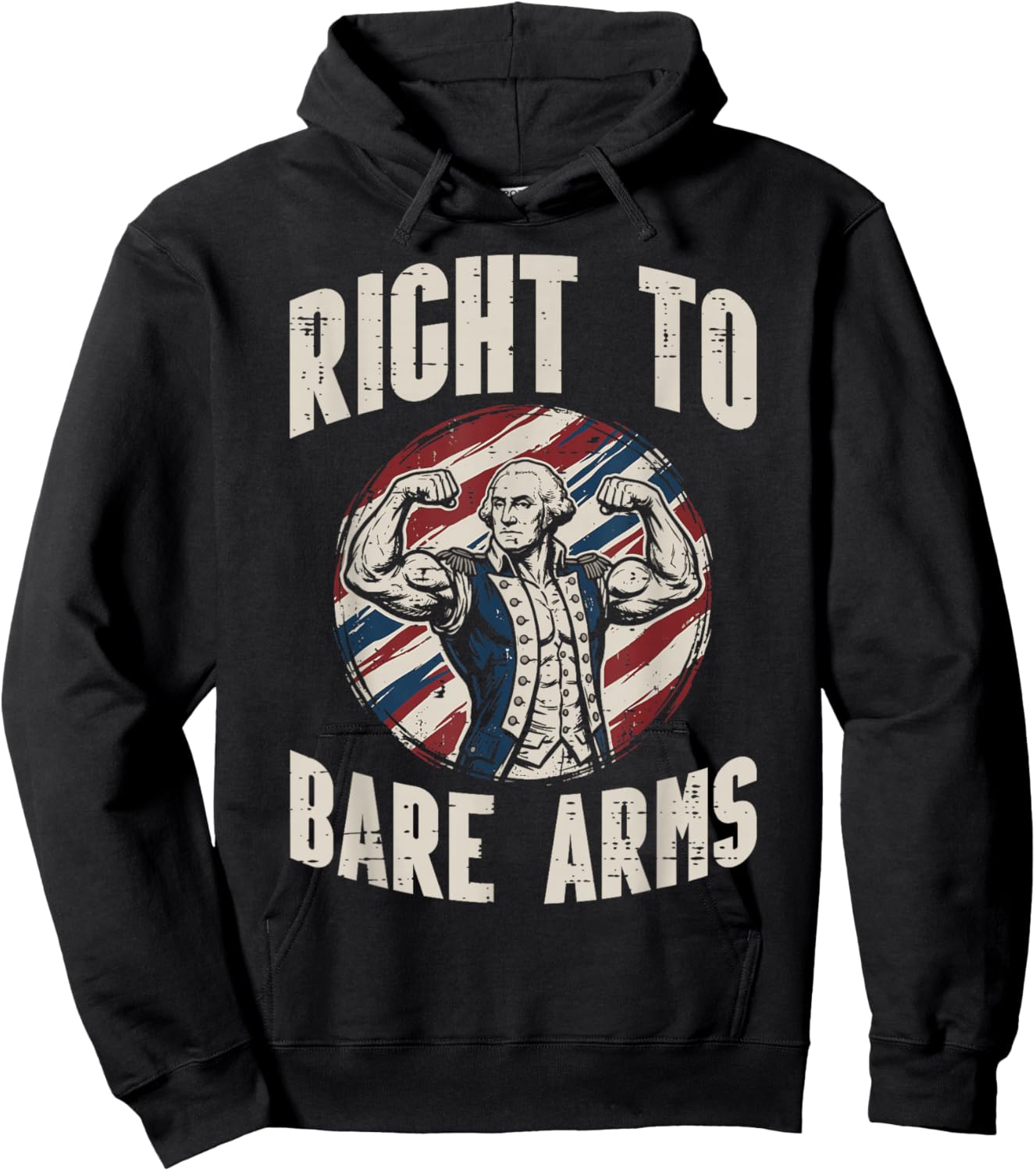 Washington Right to Bare Arms 4th of July Workout Men Women Hoodie - Hoodie | Black