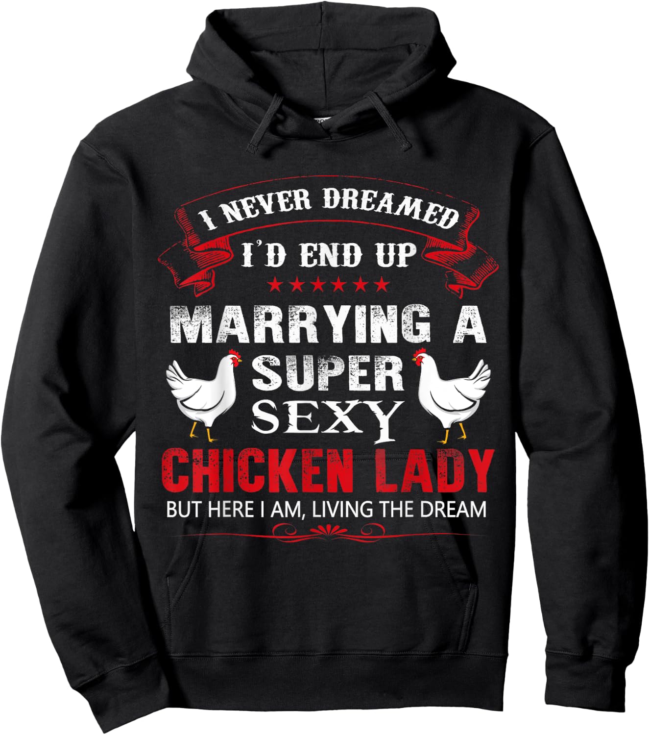Chicken Shirt - Super Sexy Chicken Lady T Shirt Gift Hoodie - Hoodie | Black