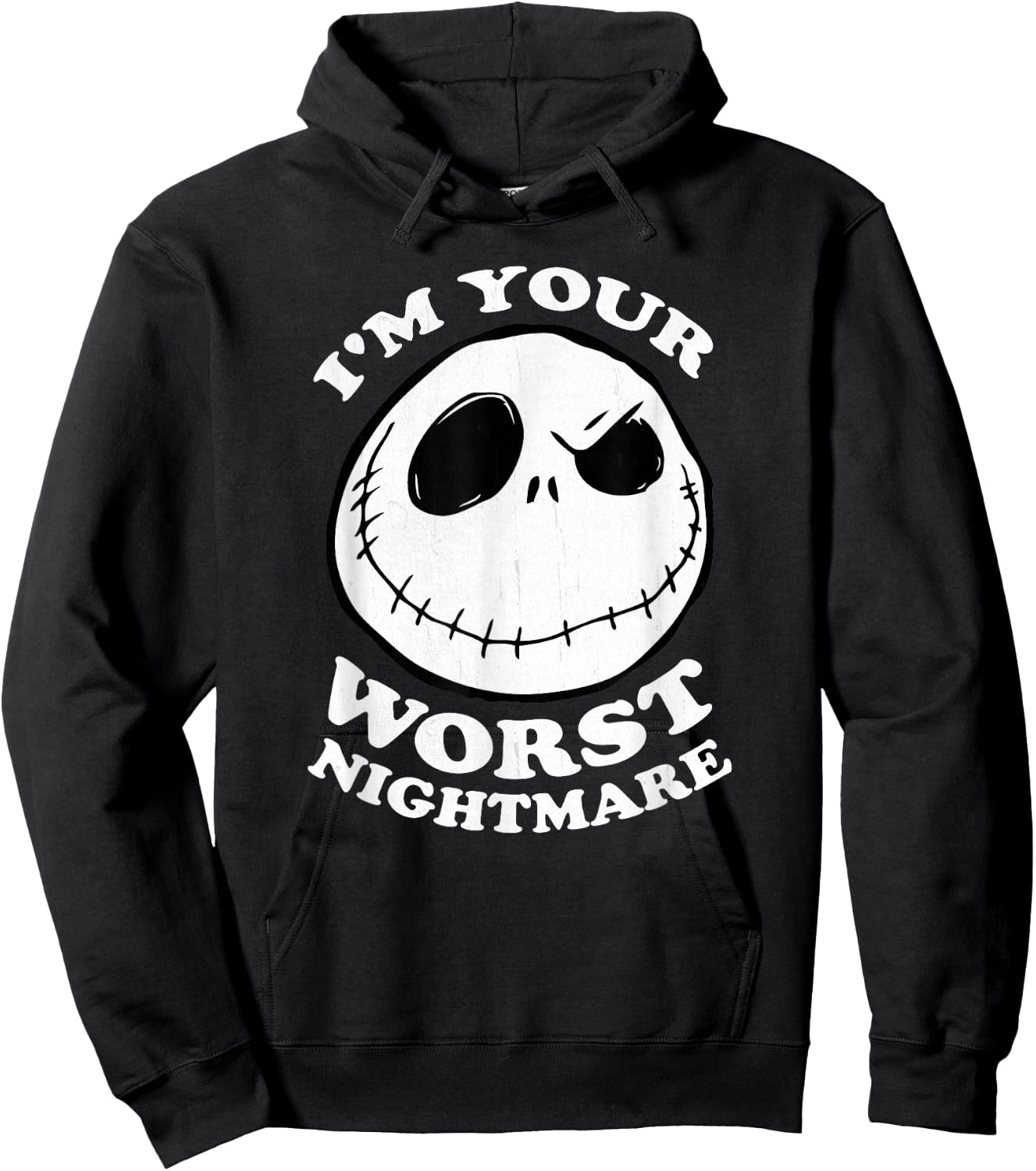 The Nightmare Before Christmas - Jack Worst Nightmare Hoodie - Hoodie | Black