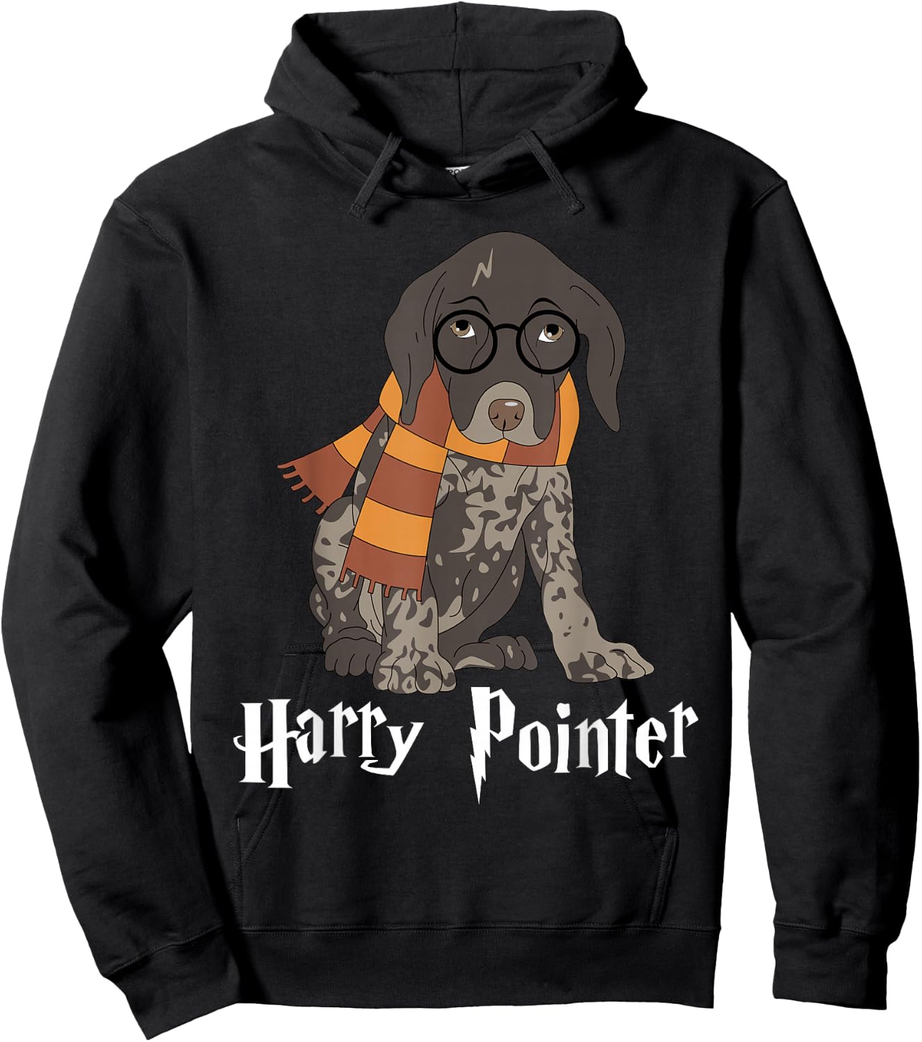 Funny German Shorthaired Pointer - Harry Pointer Hoodie - Hoodie | Black