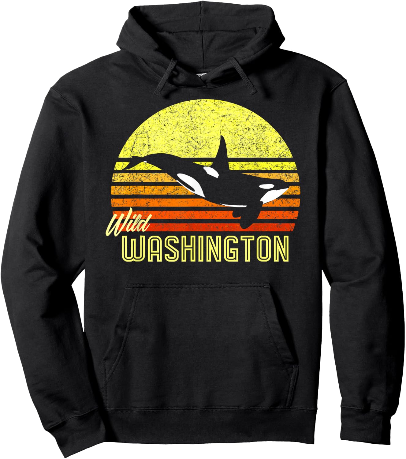 Washington Orca Killer Whale Puget Sound Marine Biologist Hoodie - Hoodie | Black