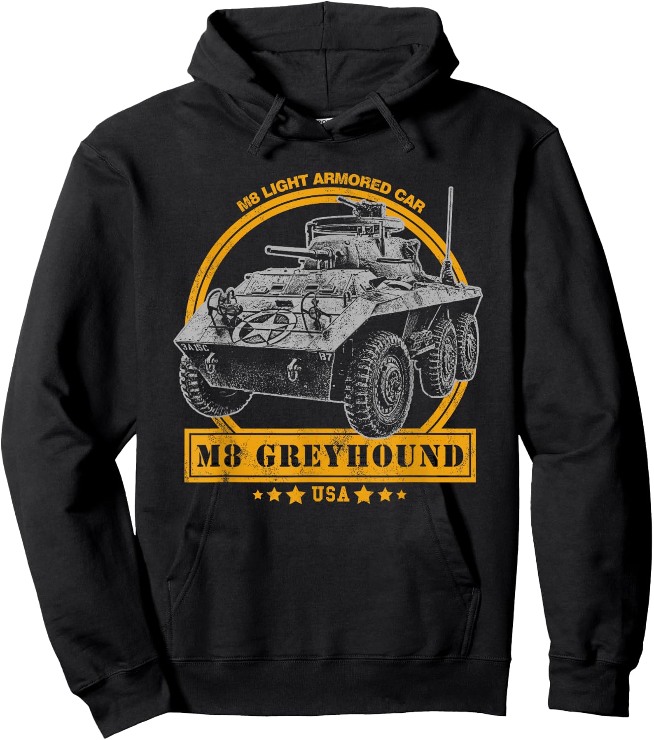 M8 Greyhound Light Armored Car Hoodie - Hoodie | Black