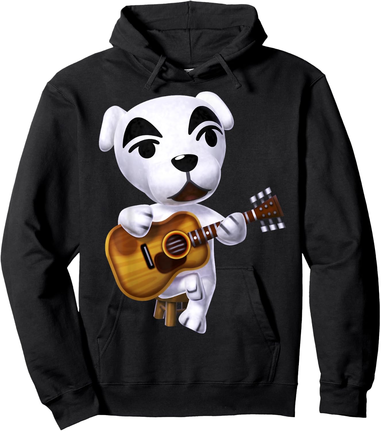 Nintendo Animal Cross K.K. Slider Strumming Graphic Hoodie - Hoodie | Black