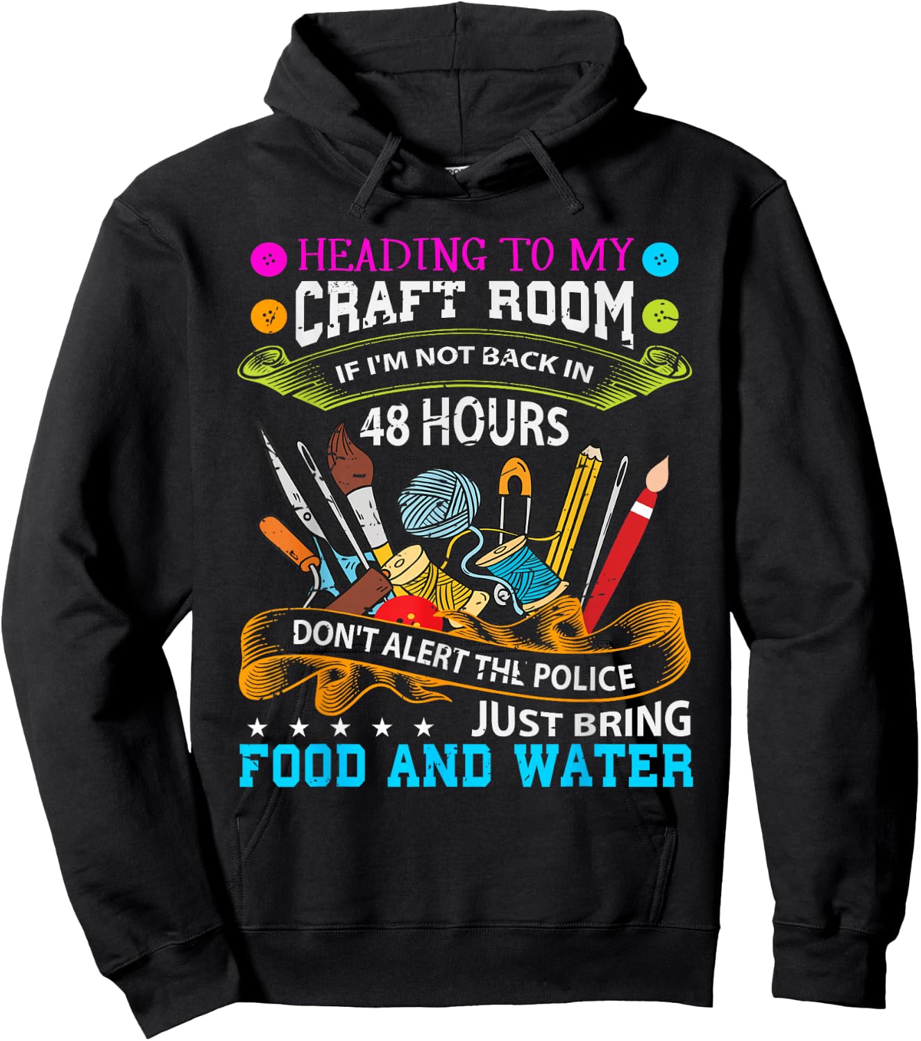 Scrapbooking Shirt Crafty Gift Hoodie - Hoodie | Black