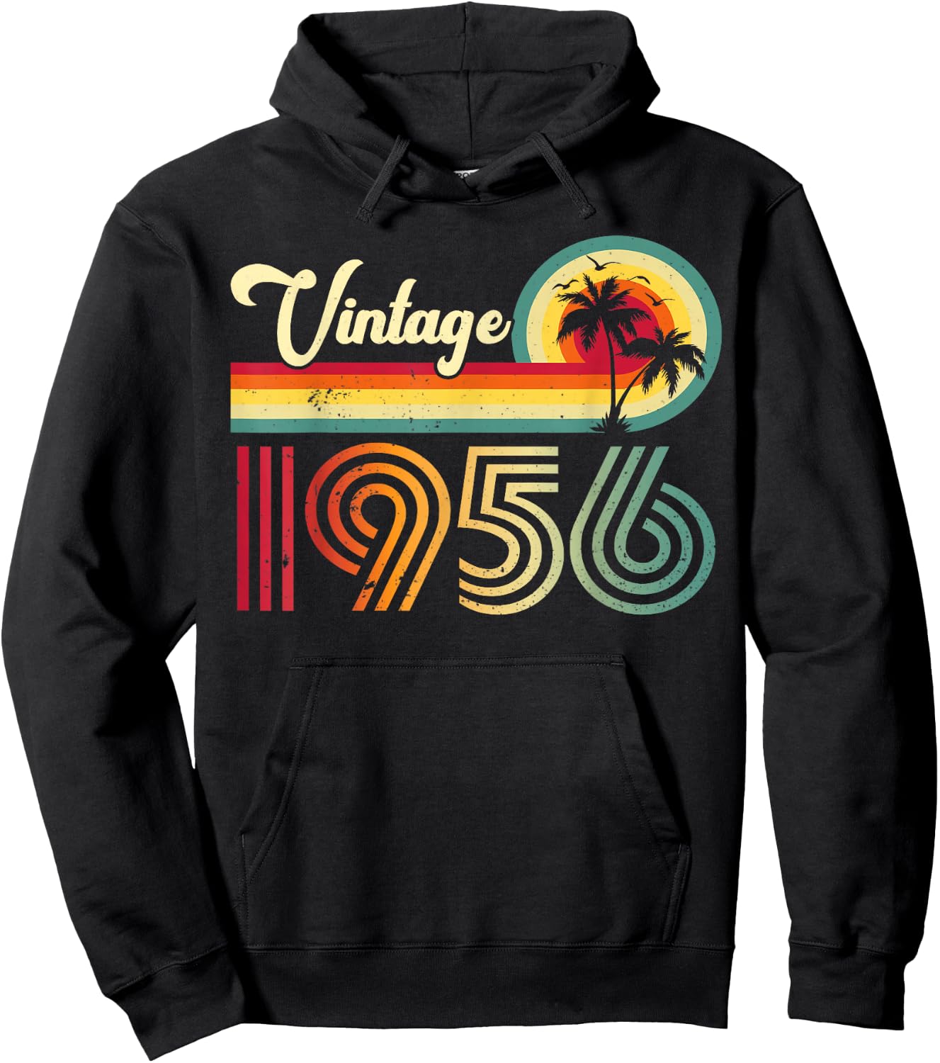 Vintage 1956 Classic 70 Year Old 70th Birthday Men Women Hoodie - Hoodie | Black