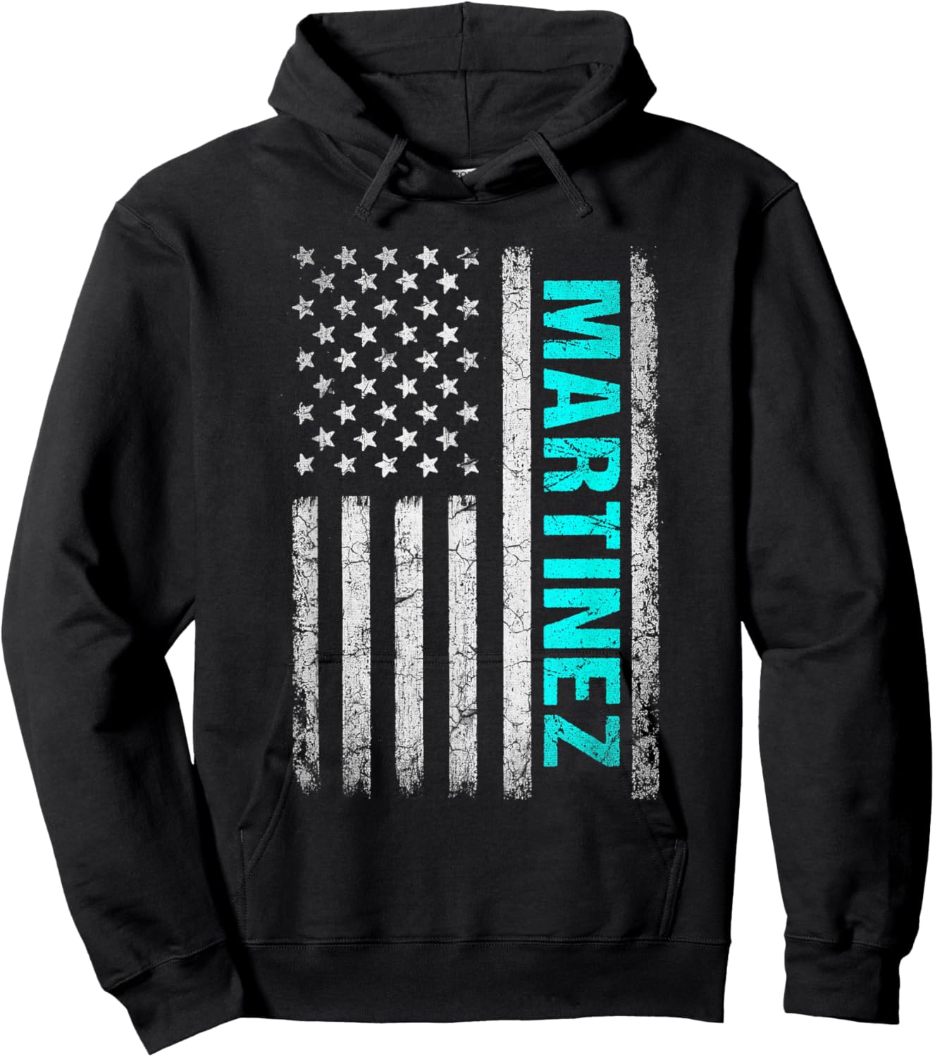 Martinez Name American Flag - Martinez Last Name Hoodie - Hoodie | Black