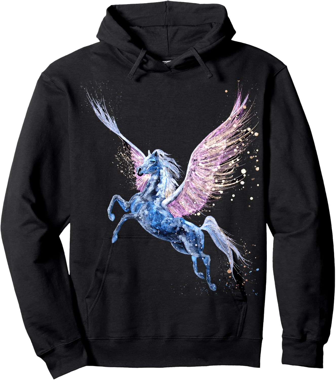 Pegasus Flying Horse Hoodie - Hoodie | Black