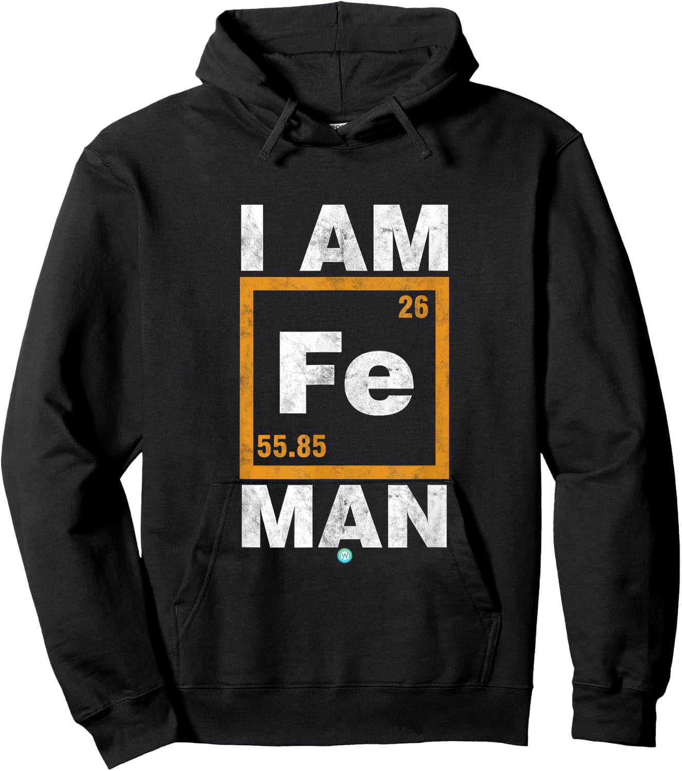Iron (Fe) Man Funny Periodic Element Shirt Gift Hoodie - Hoodie | Black