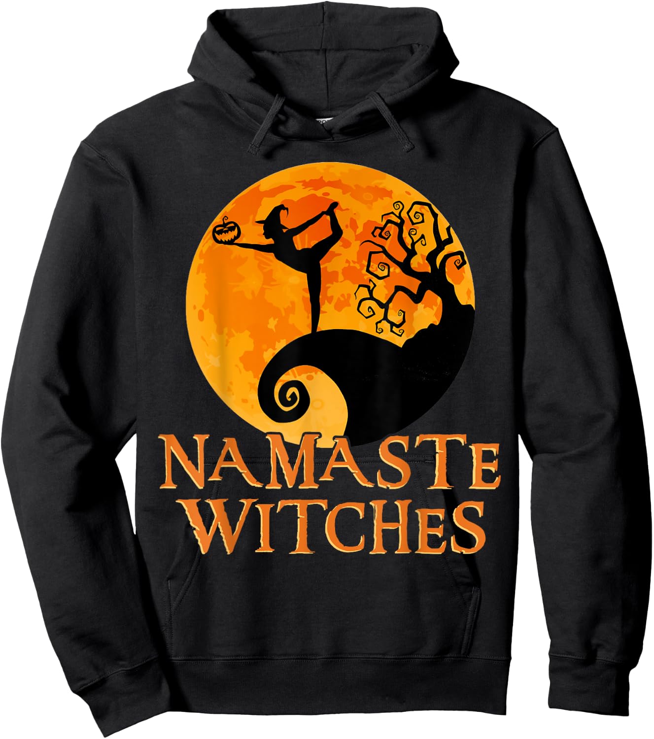 Namaste Witches - Halloween Yoga Hoodie - Hoodie | Black