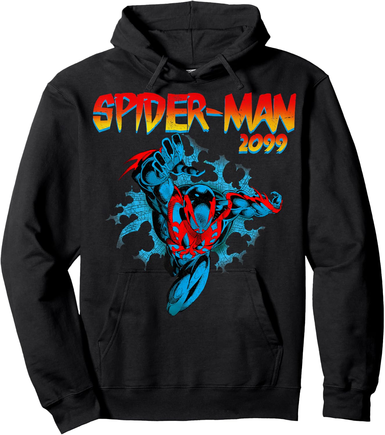 Marvel Spider-Man 2099 Retro Jump Logo Small Hoodie - Hoodie | Black
