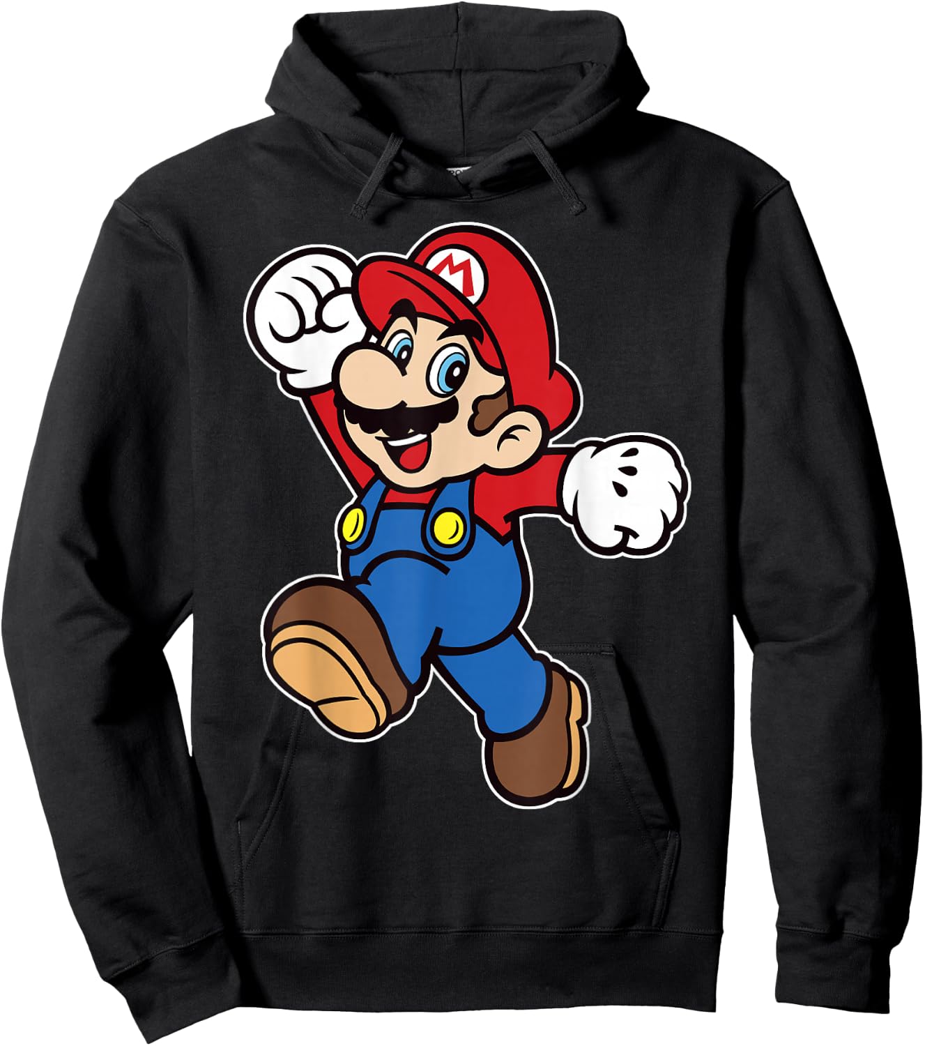 Super Mario Classic Jump Portrait Hoodie - Hoodie | Black