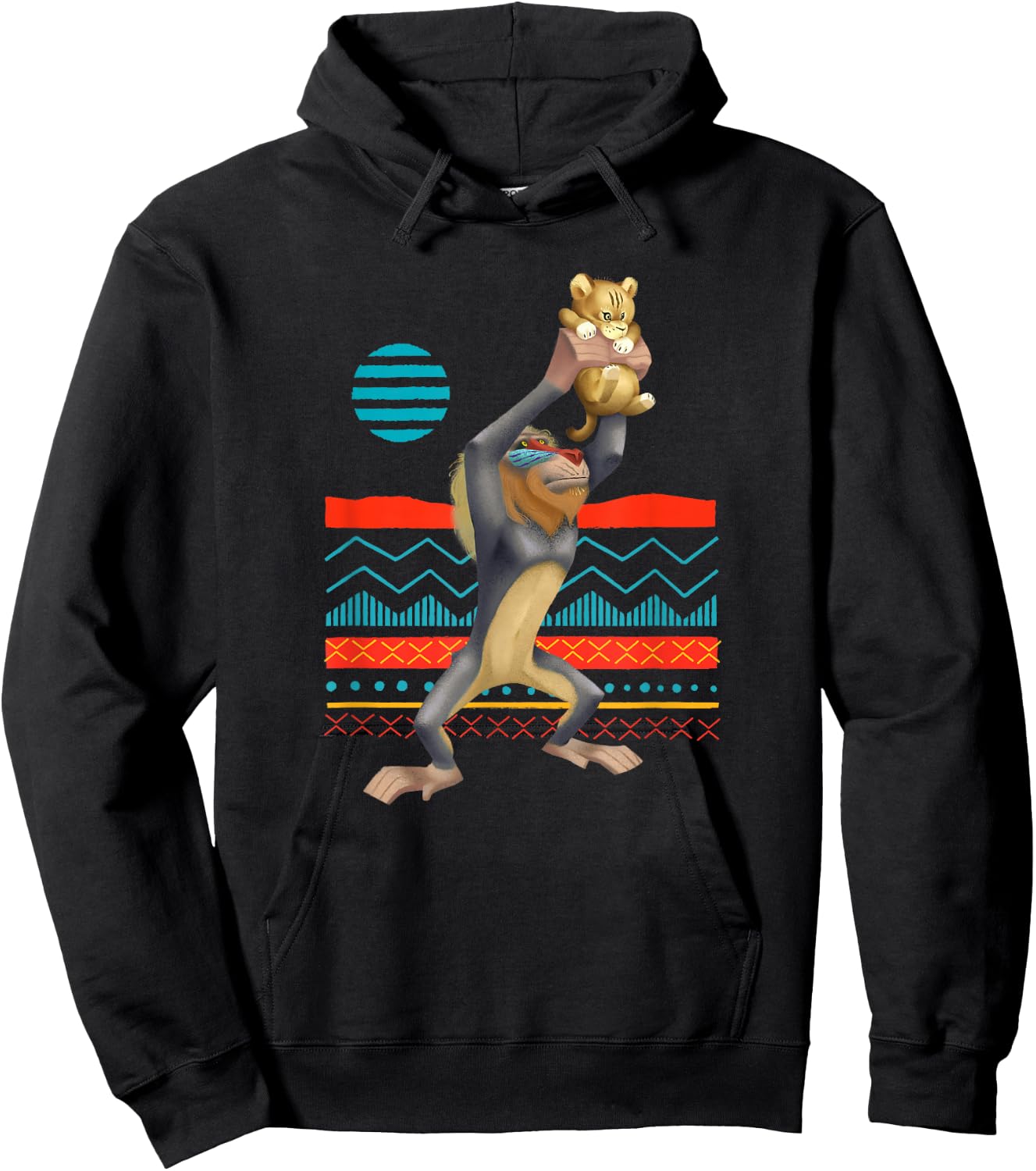 Disney The Lion King Rafiki Baby Simba Live Action Hoodie - Hoodie | Black