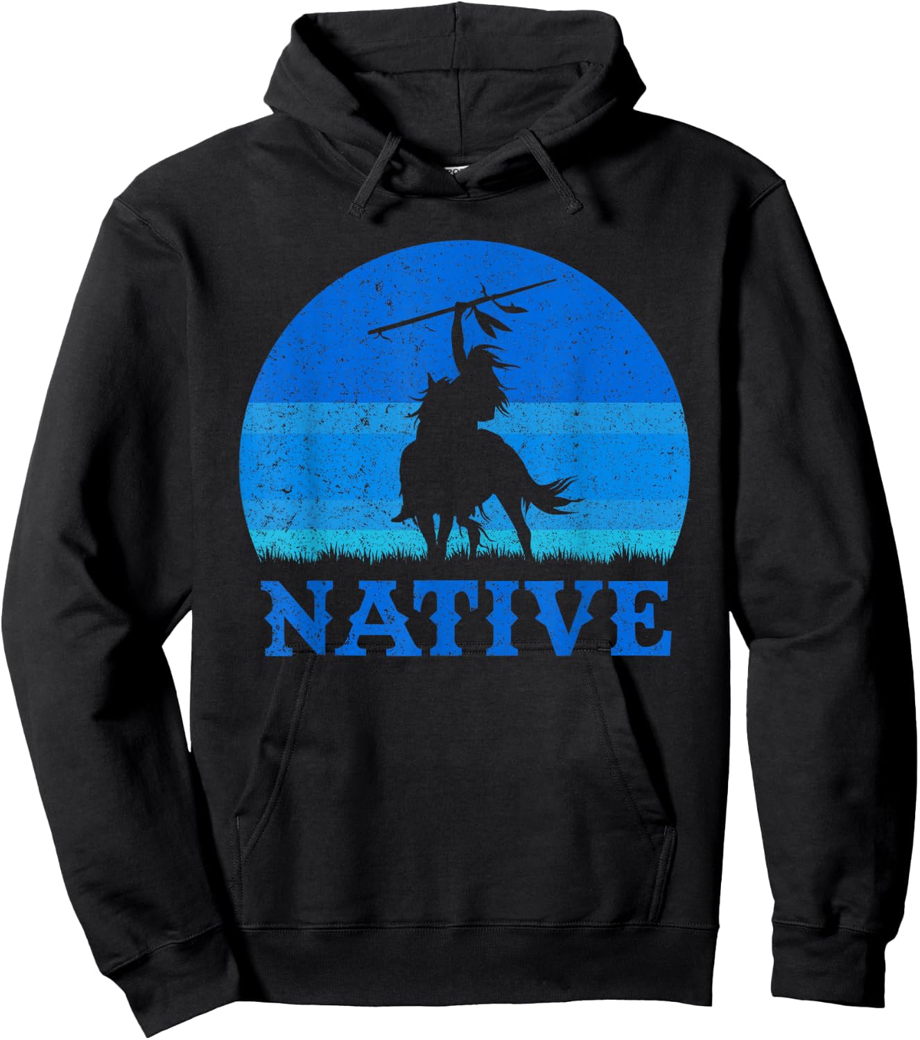 Northwest Native American Knight Pride Mountain Warrior Hoodie - Hoodie | Black