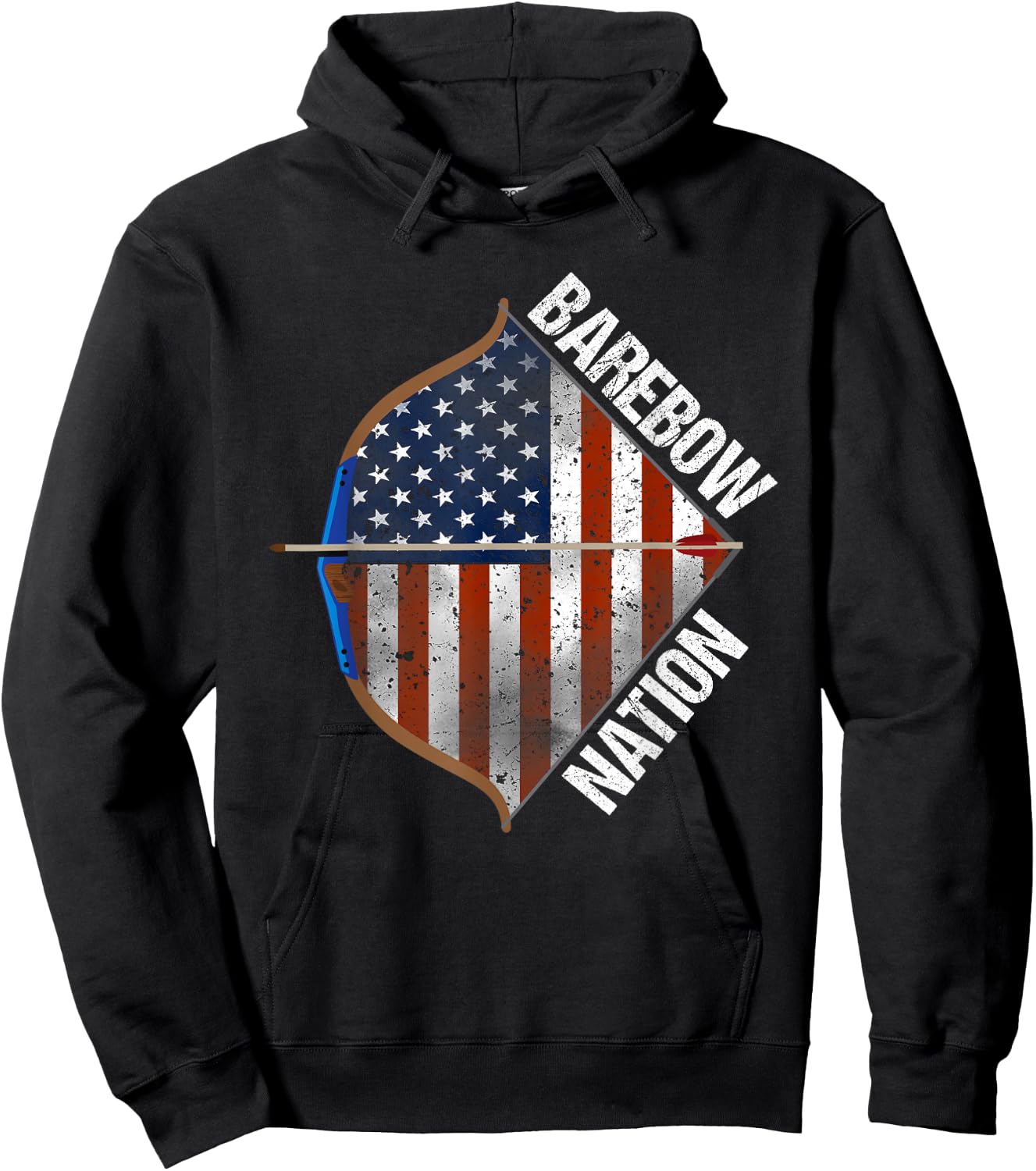 Barebow Nation Recurve Archery Hoodie - Hoodie | Black