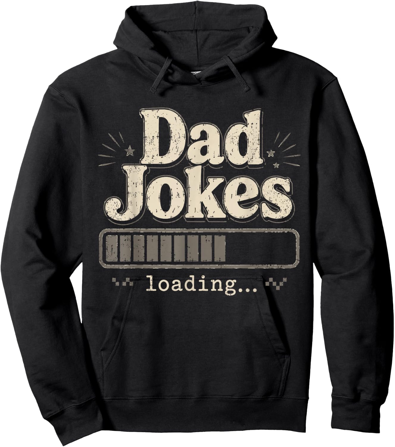 Dad Jokes Loading Funny Father’s Day Hoodie - Hoodie | Black