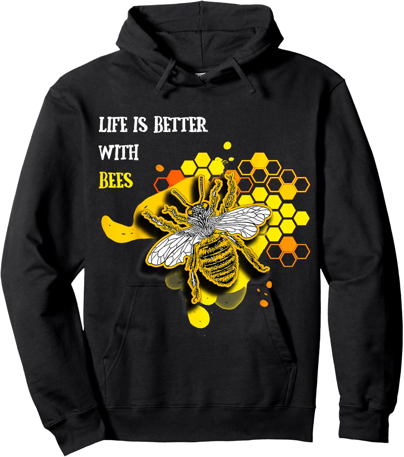 Das Leben ist besser mit Bienen Gift Fun Hoodie - Hoodie | Black