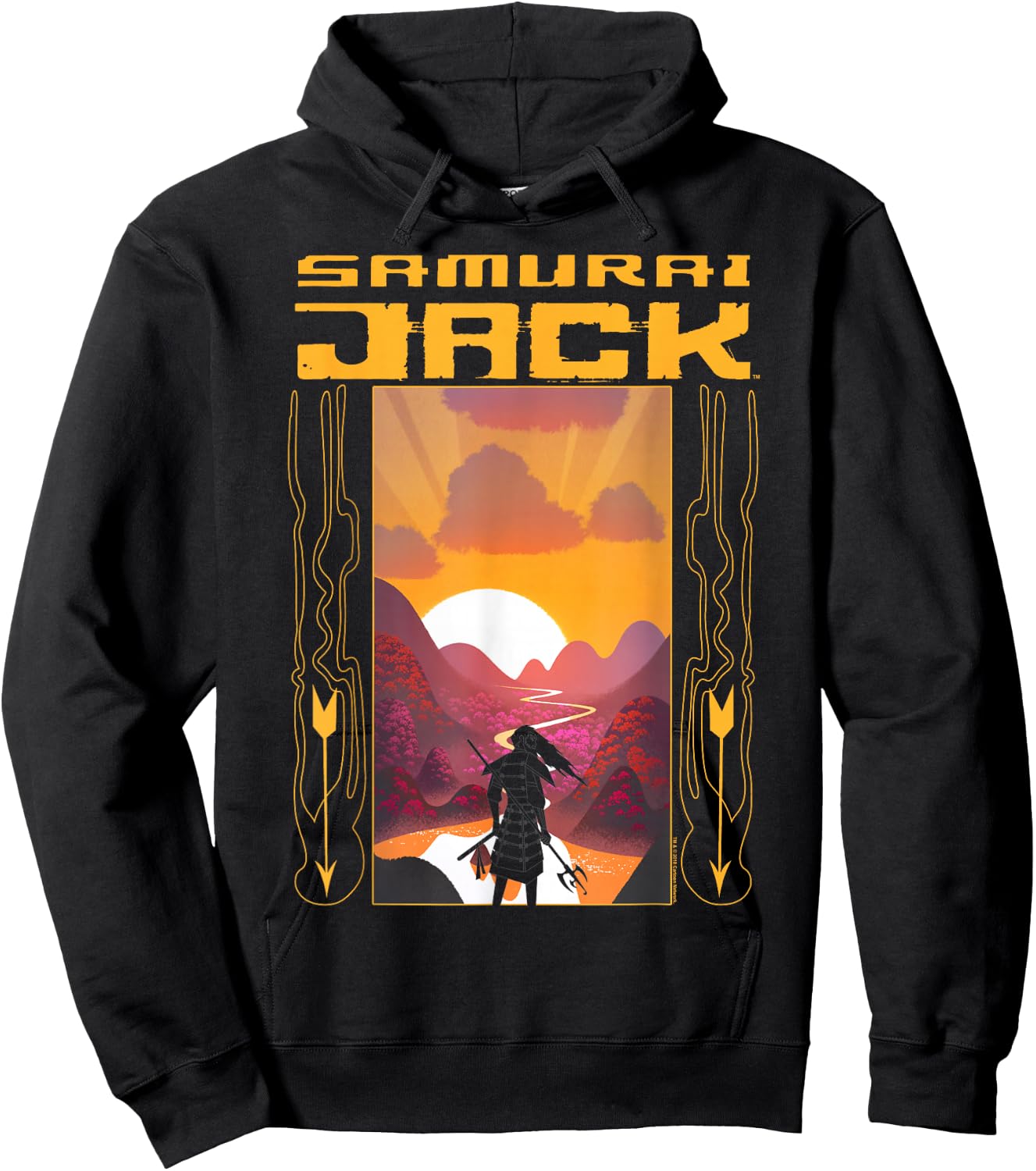 Samurai Jack Sunrise Hoodie - Hoodie | Black