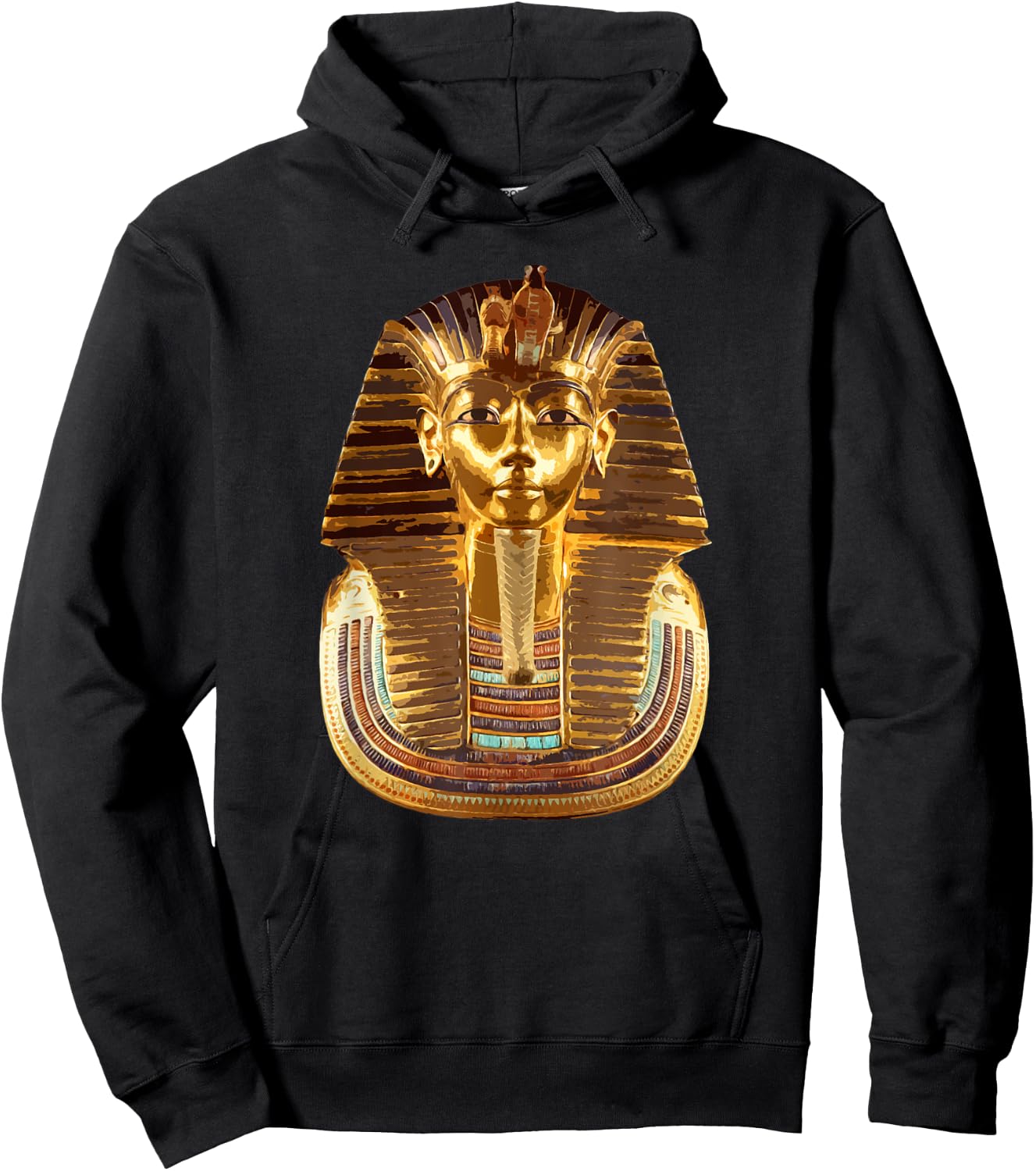 Pharaoh Tutankhamun mask . Ancient Egypt King Tut shirt Hoodie - Hoodie | Black