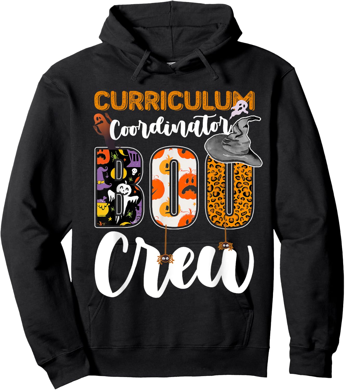 Curriculum Coordinator Boo Crew Halloween Matching Hoodie - Hoodie | Black