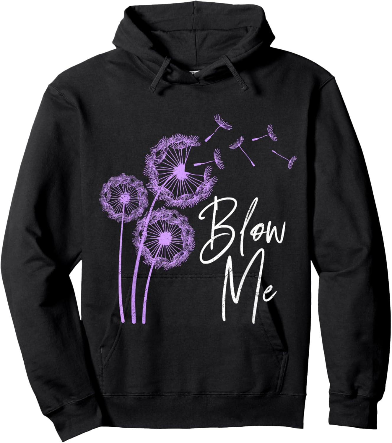 Dandelion BLOW ME Gardener Funny Dandelions Hoodie - Hoodie | Black