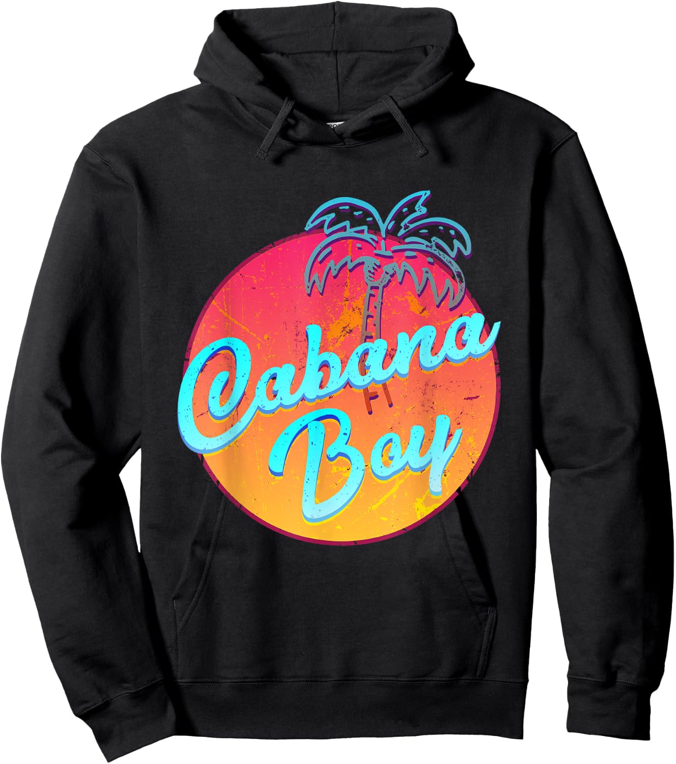 Cabana Boy - Funny Pool Guy Palm Hoodie - Hoodie | Black
