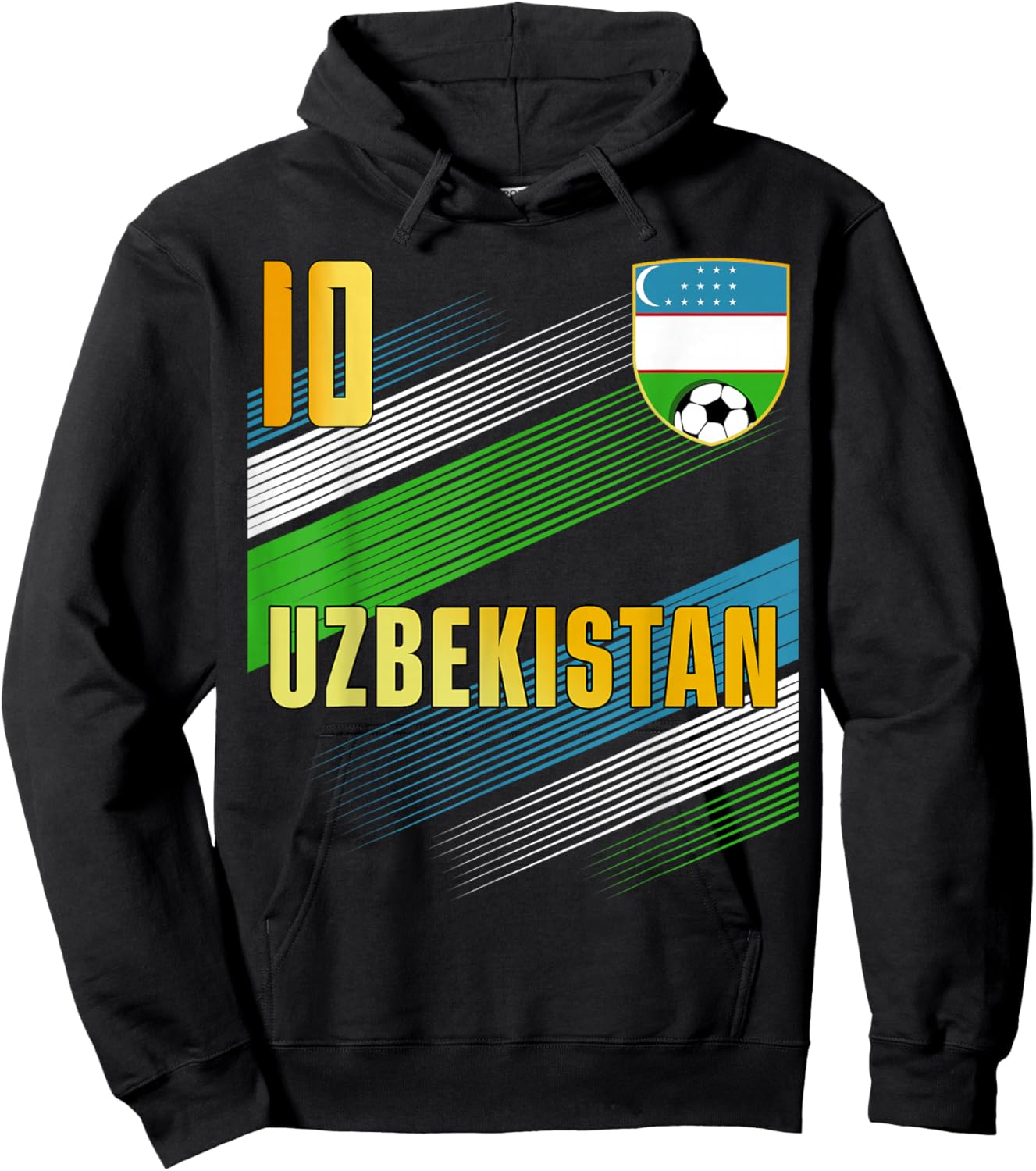 Uzbekistan Flag Uzbekistani Pride Lovers Hoodie - Hoodie | Black