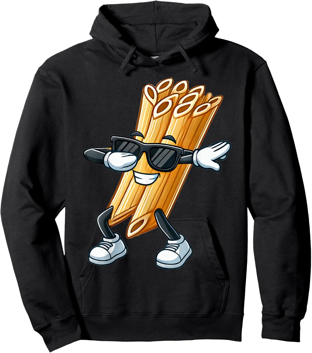Penne Dabbing Funny Noodle Gift with Noodle Motif Penne Hoodie - Hoodie | Black